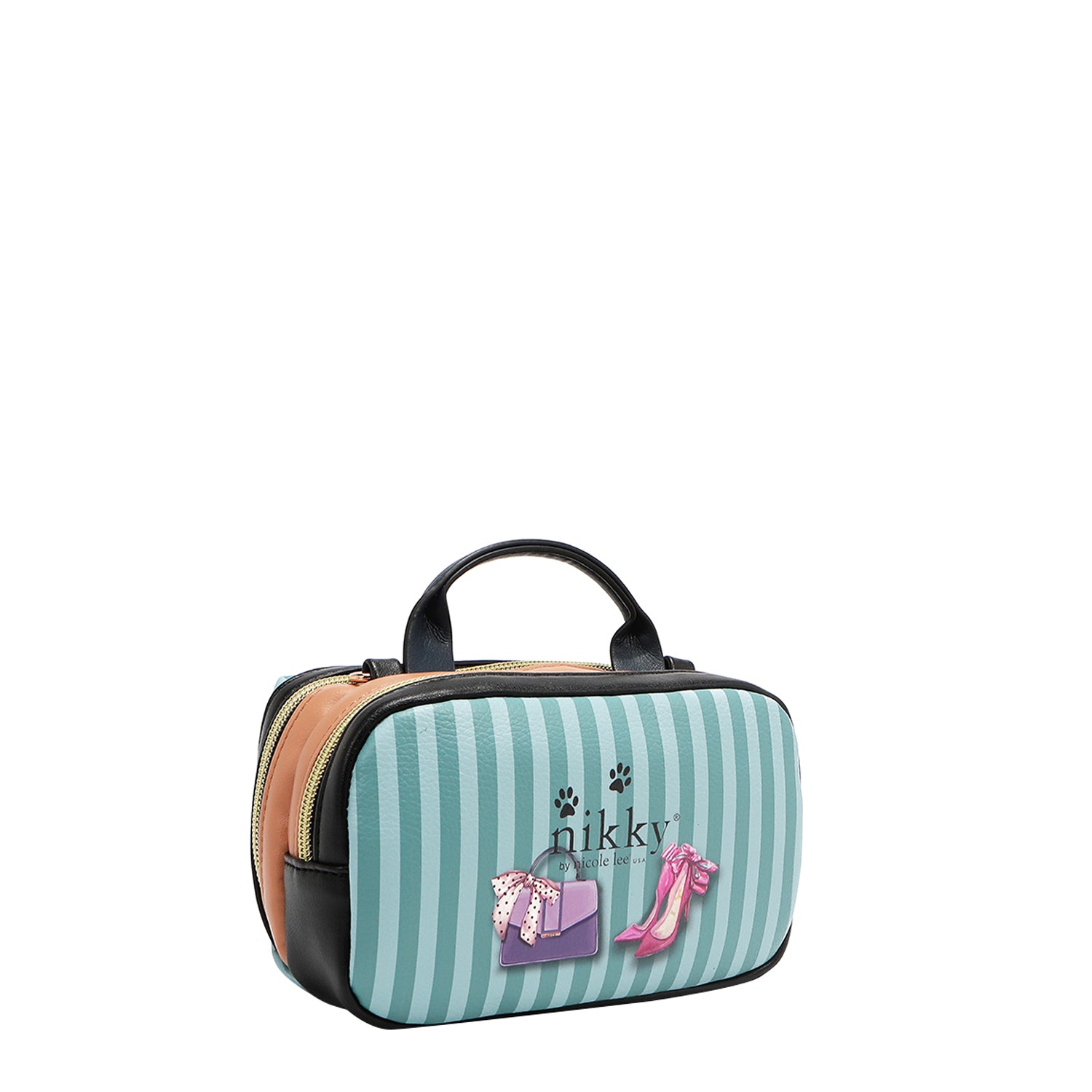 BOSTON MINI BOLSA CROSSBODY COM ZÍPER DUPLO (SIGNIFICADA PARA TE AMAR)