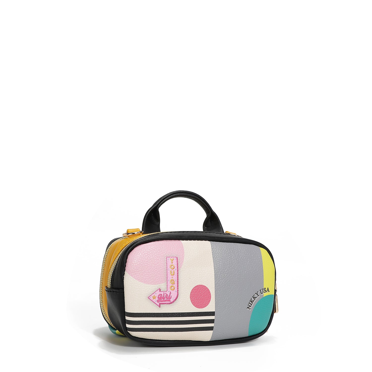 MINI SAC BANDOULIÈRE BOSTON AVEC DOUBLE FERMETURE ÉCLAIR (<tc><tc>Nikky</tc> GOES SHOPPING</tc>)