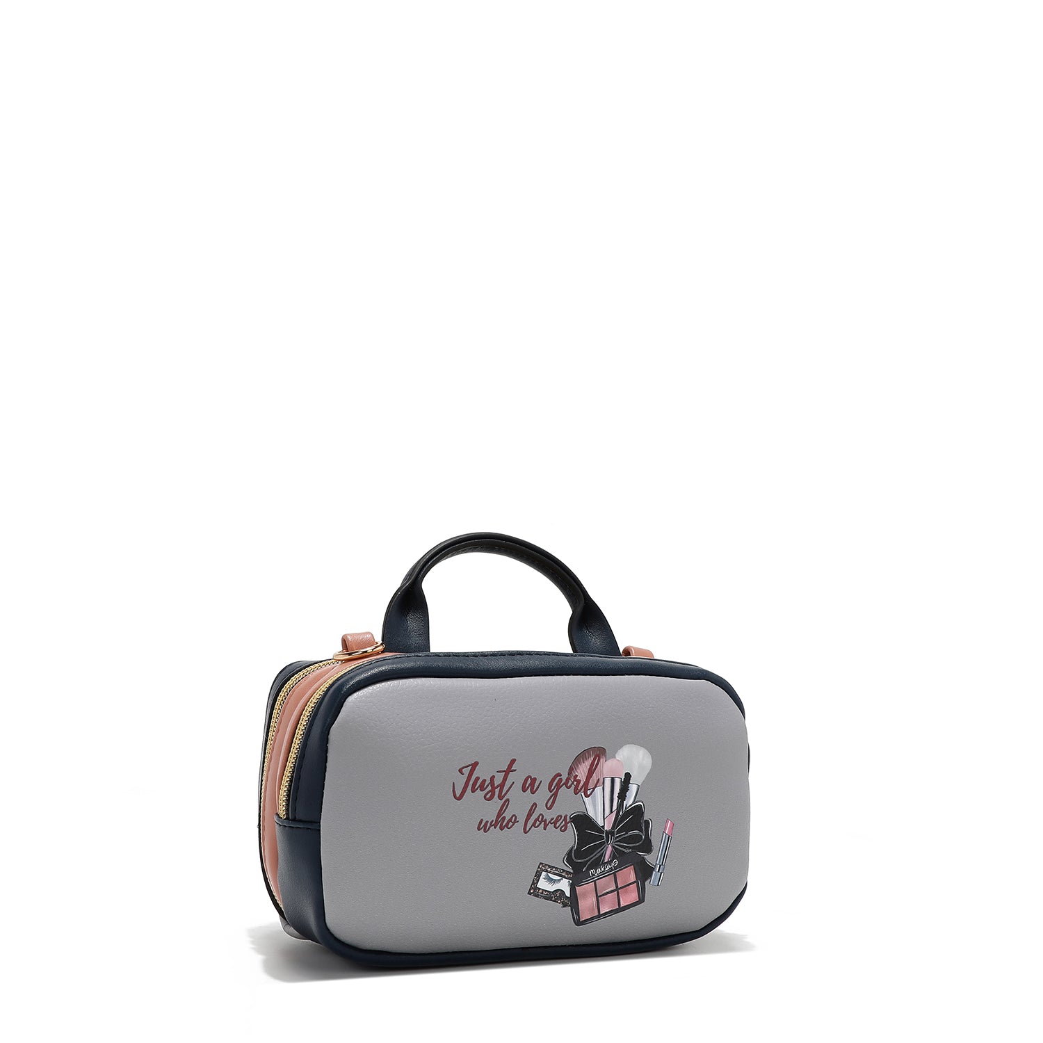 BOSTON MINI CROSSBODY TASCHE MIT DOPPELREISSVERSCHLUSS (<tc>URBAN COFFEE DREAM</tc>)