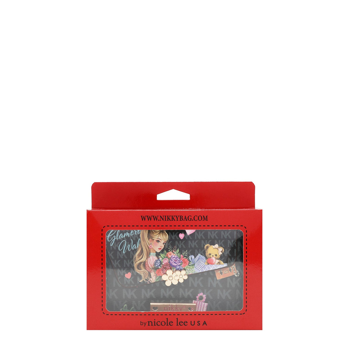 CARTERA PLEGABLE PEQUEÑA NIKKY (GLAMOROUS WALK-NEGRO)