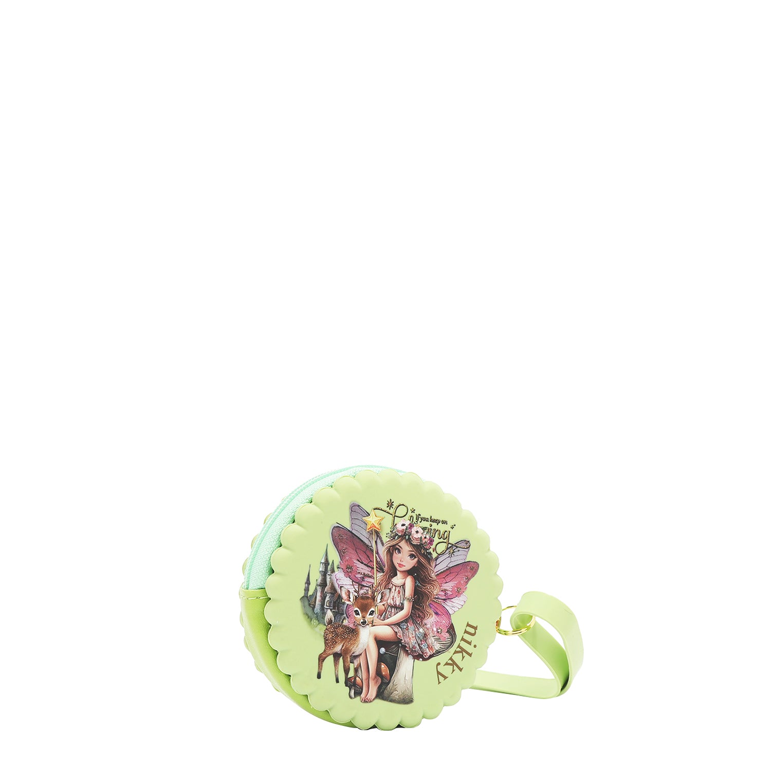 RUNDE SILIKONHÜLLE MIT ARMBAND (<tc>FAIRY TALE</tc> GRÜN)