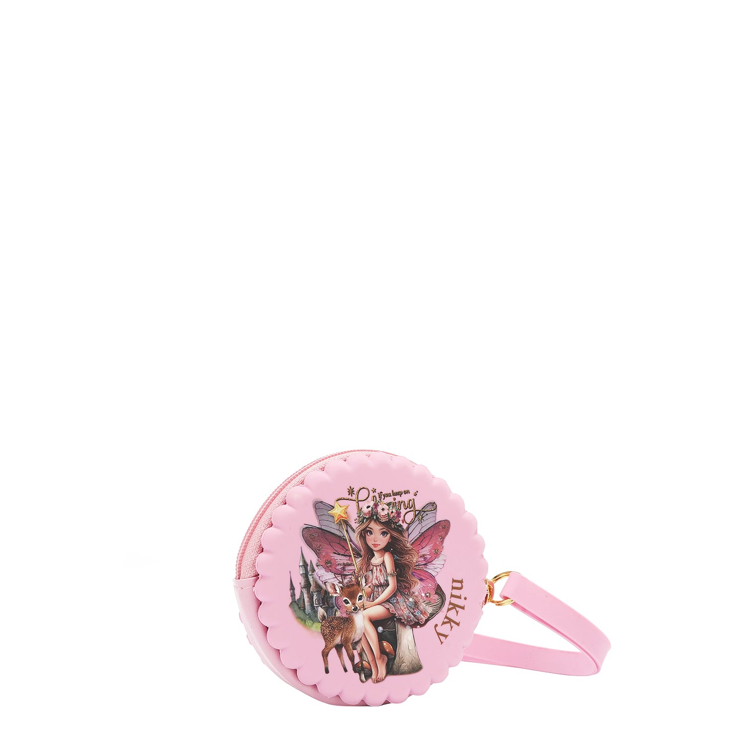 RUNDE SILIKONHÜLLE MIT ARMBAND (<tc>FAIRY TALE</tc> ROSA)