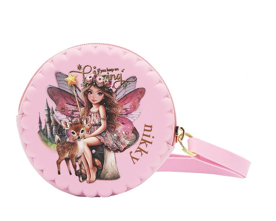 RUNDE SILIKONHÜLLE MIT ARMBAND (<tc>FAIRY TALE</tc> ROSA)