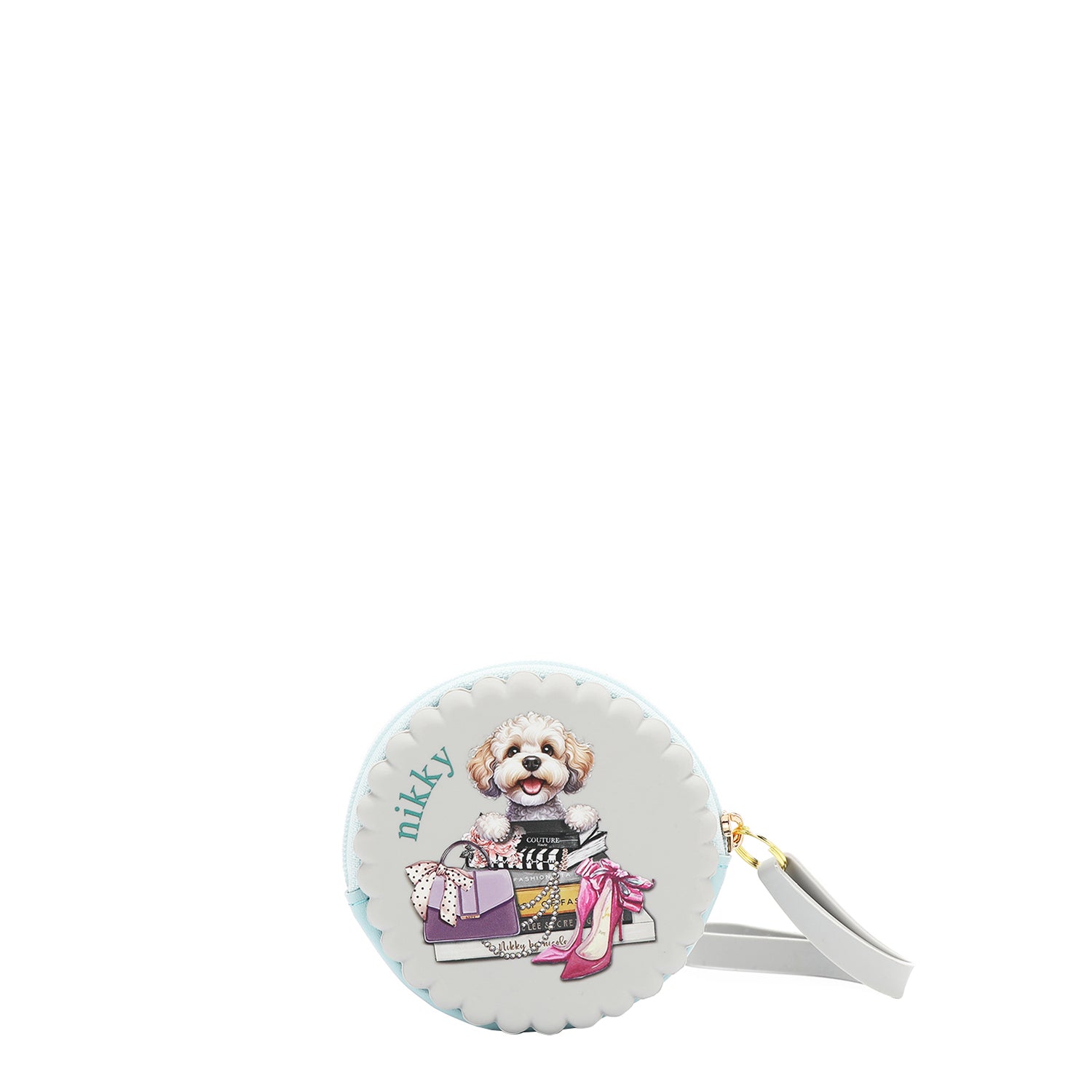 CUSTODIA ROTONDA IN SILICONE CON BRACCIALE (MEANT TO LOVE YOU GRIGIA)