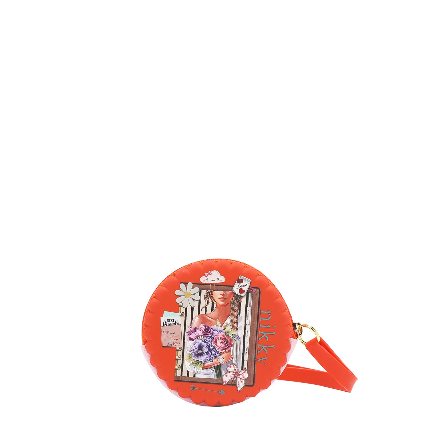 RUNDE SILIKONHÜLLE MIT ARMBAND (<tc>NOSTALGIA</tc> ORANGE)