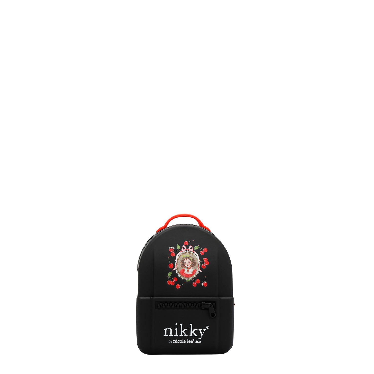 MINI-RUCKSACK-GELDBÖRSE (<tc>CHERRY LIPS</tc> - SCHWARZ)