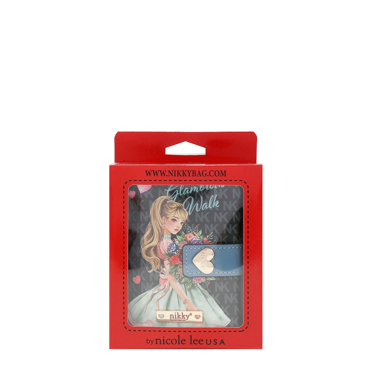 CARTERA DE 3 PLIEGUES (GLAMOROUS WALK-NEGRO)