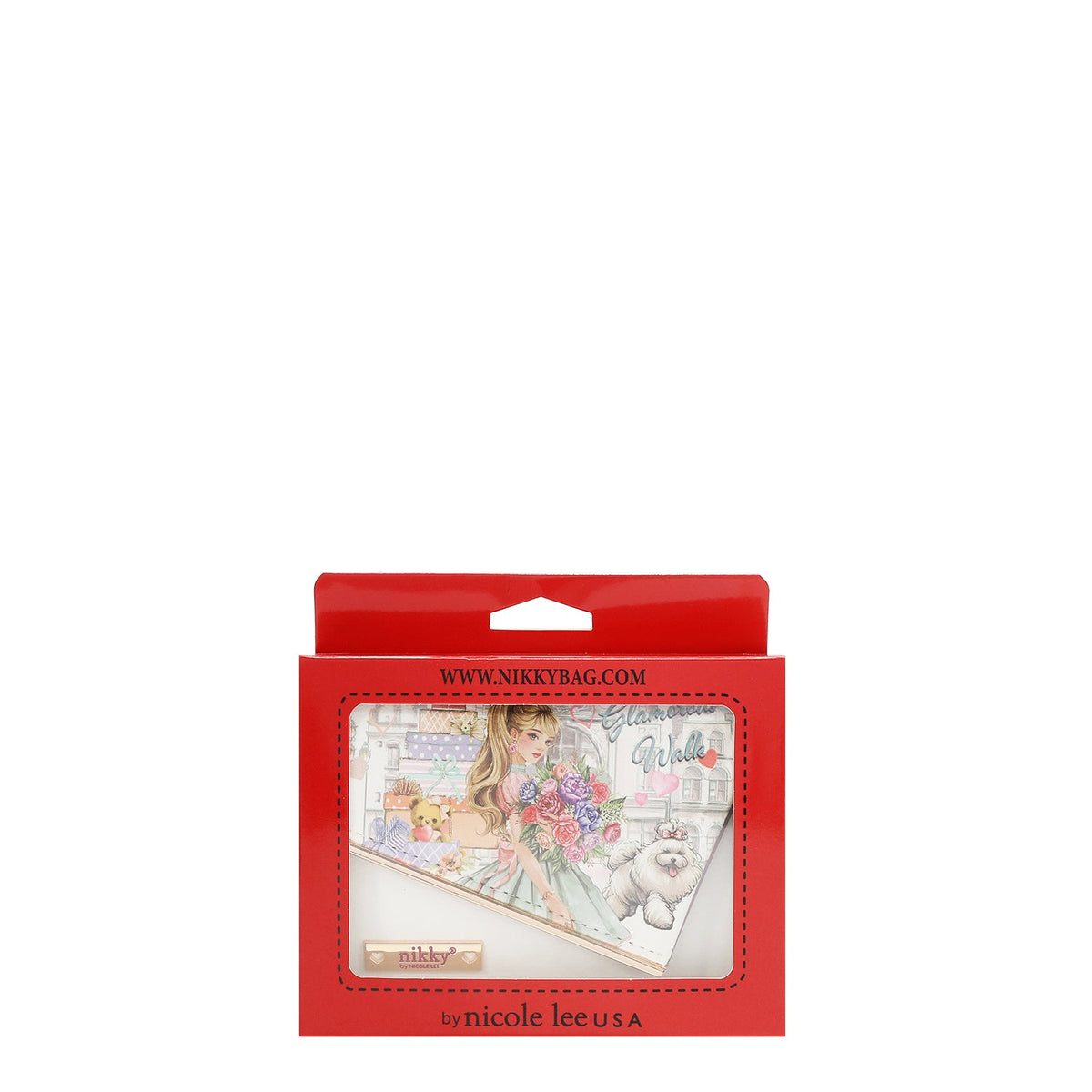 CARTERA ESTILO SOBRE (GLAMOROUS WALK-BLANCO)