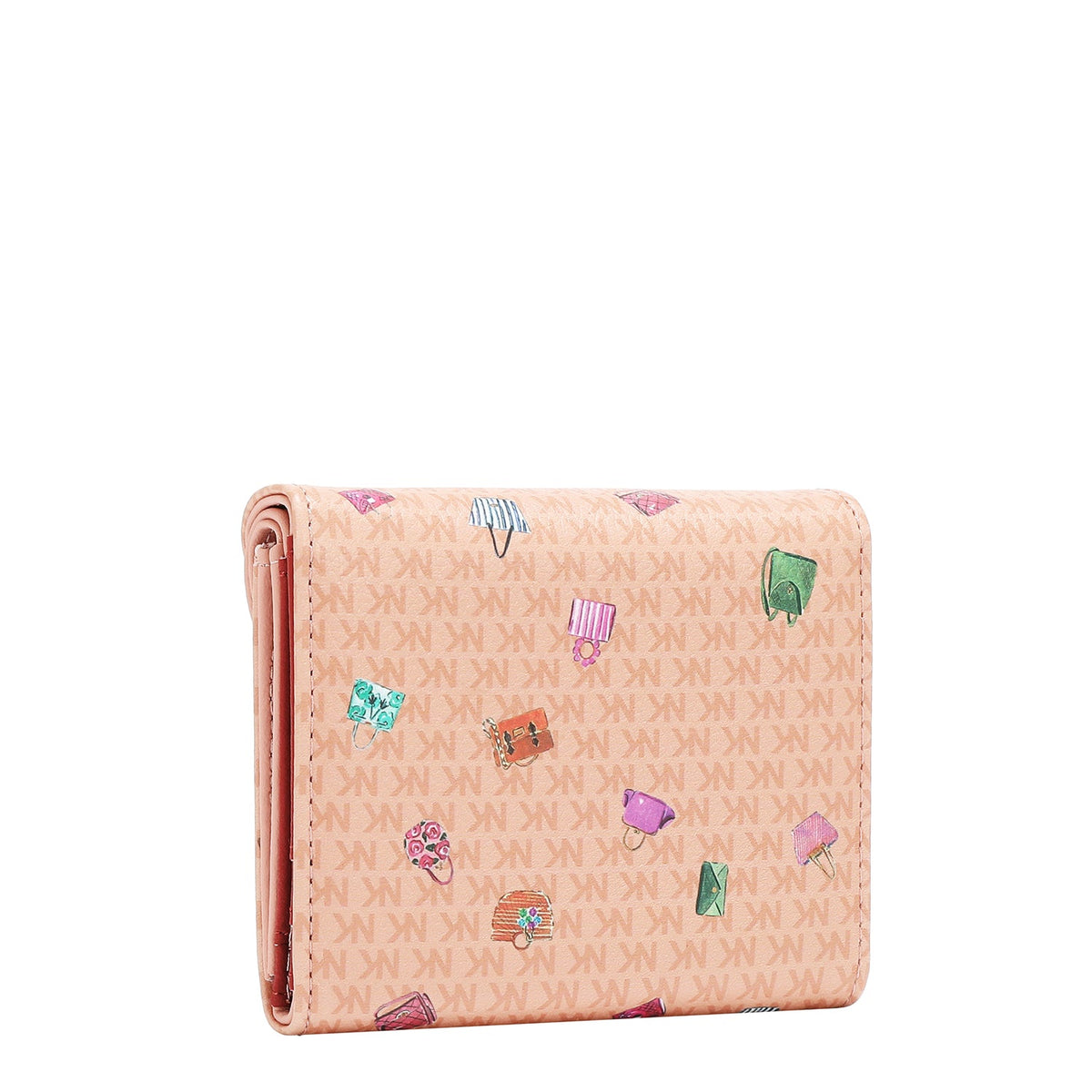 CARTERA COMPACTA DOBLE SOLAPA (GLAMOROUS WALK-ROSA)