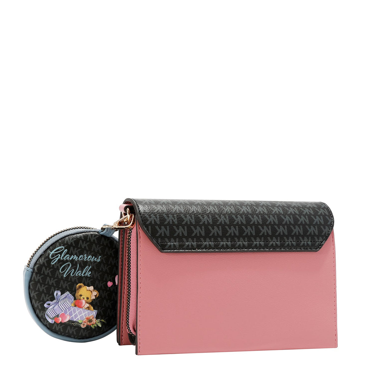 BANDOLERA DE 2 PIEZAS (GLAMOROUS WALK-NEGRO)