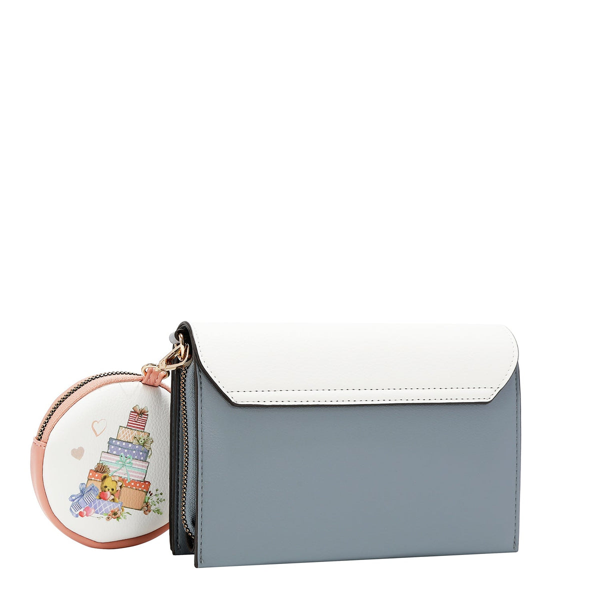 BANDOLERA DE 2 PIEZAS (GLAMOROUS WALK-BLANCO)