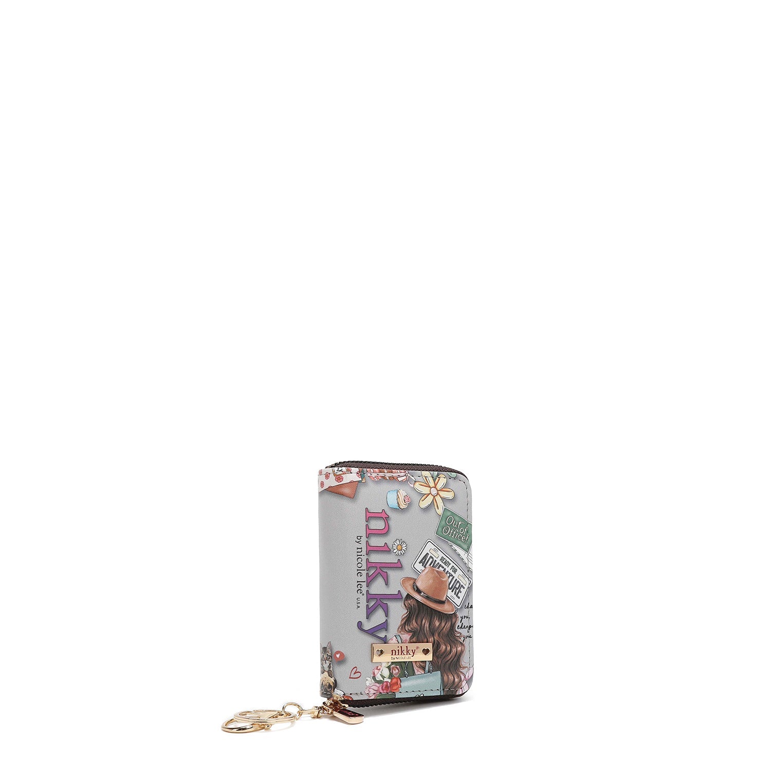 PORTE-CARTES ACCORDÉON AVEC FERMETURE ÉCLAIR <tc>NIKKY WORLD</tc>