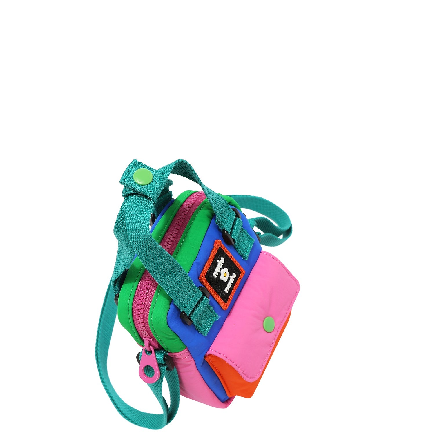 BORSA A TRACOLLA IN NYLON MULTICOLORE