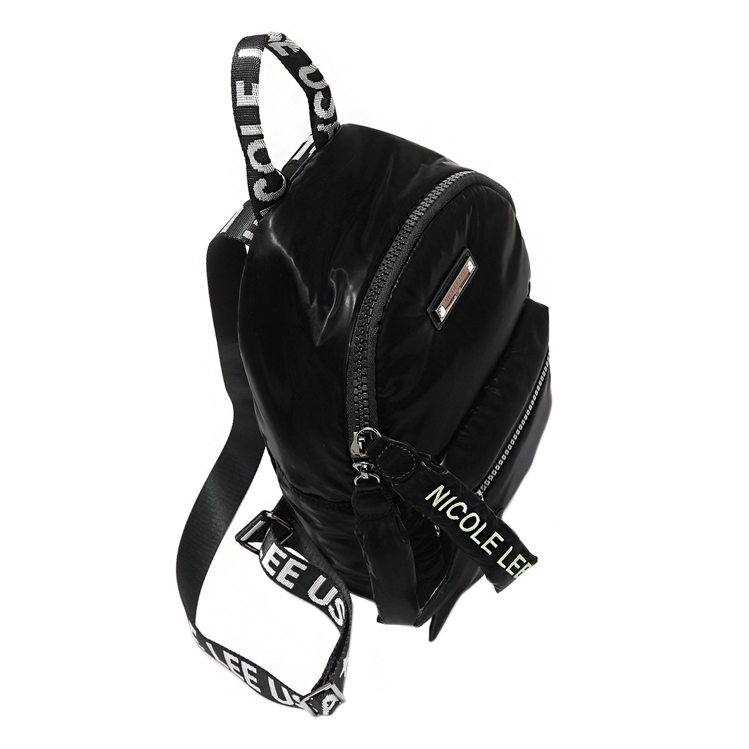 MOCHILA DE MODA CON ESTRELLA ACOLCHADA (NEGRO)