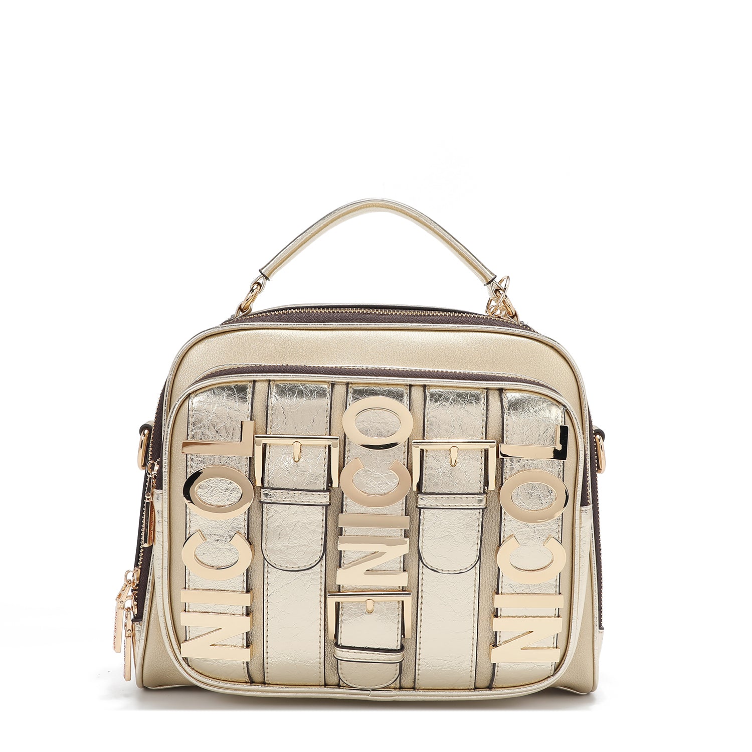 CALISTA BOLSO DE MANO CON ASA SUPERIOR (DORADO)