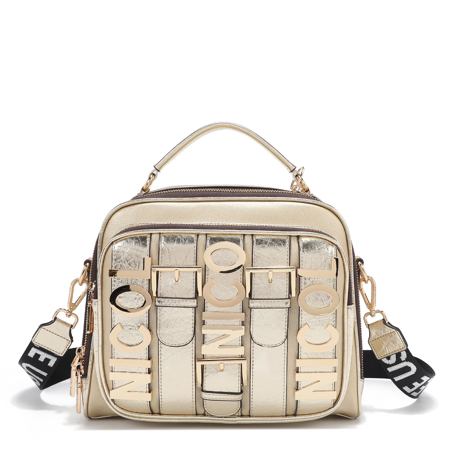 CALISTA BOLSO DE MANO CON ASA SUPERIOR (DORADO)