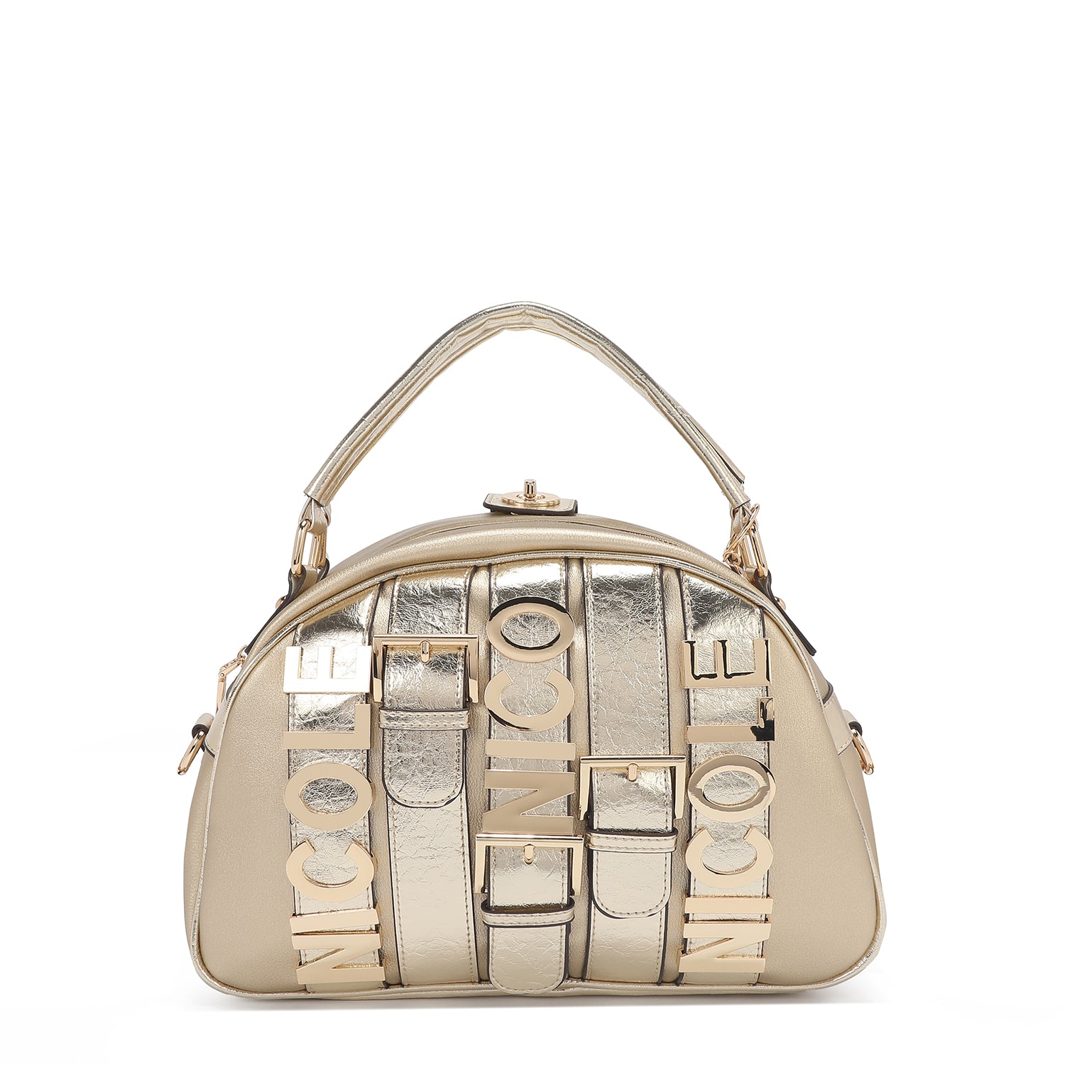 CALISTA SATCHEL DOMO (DORADO)