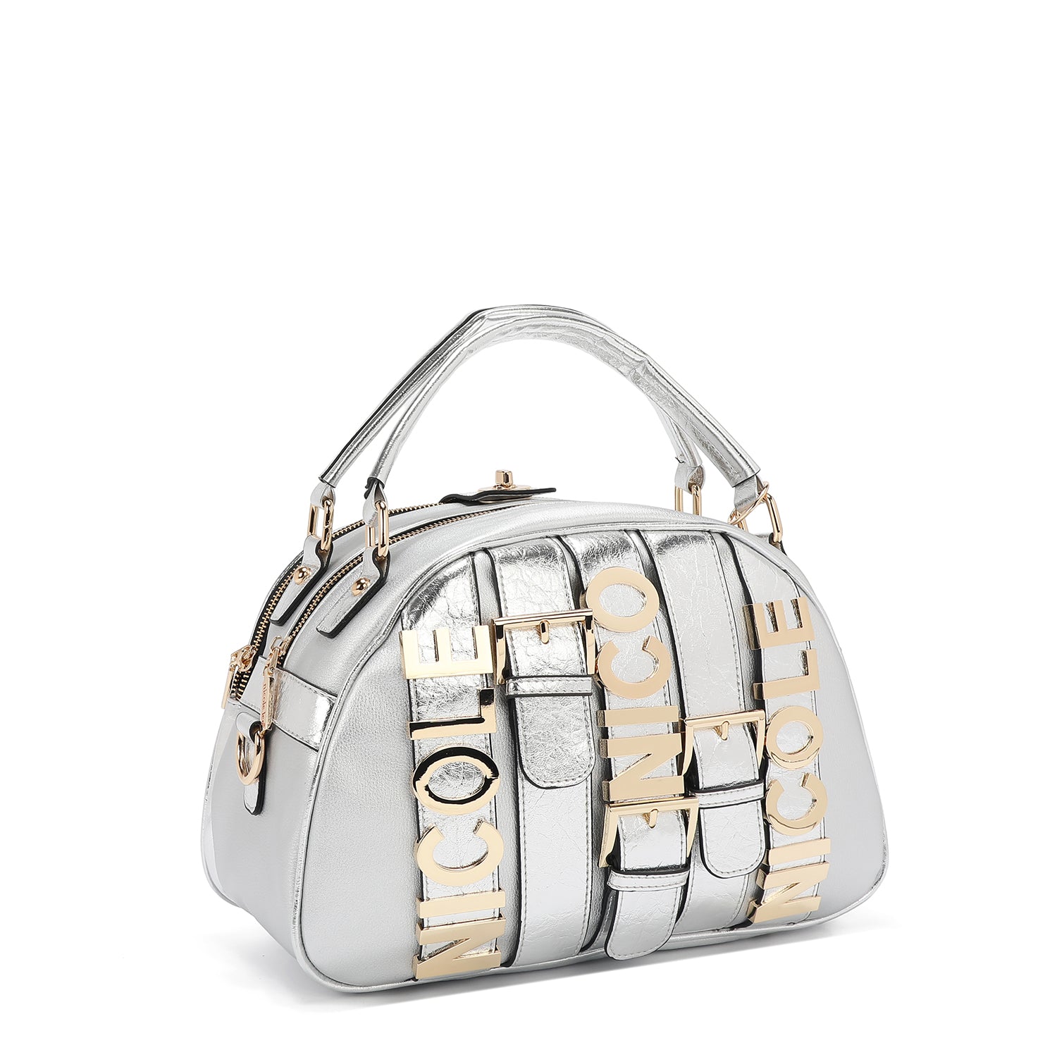 Calista Satchel Domo (argent)