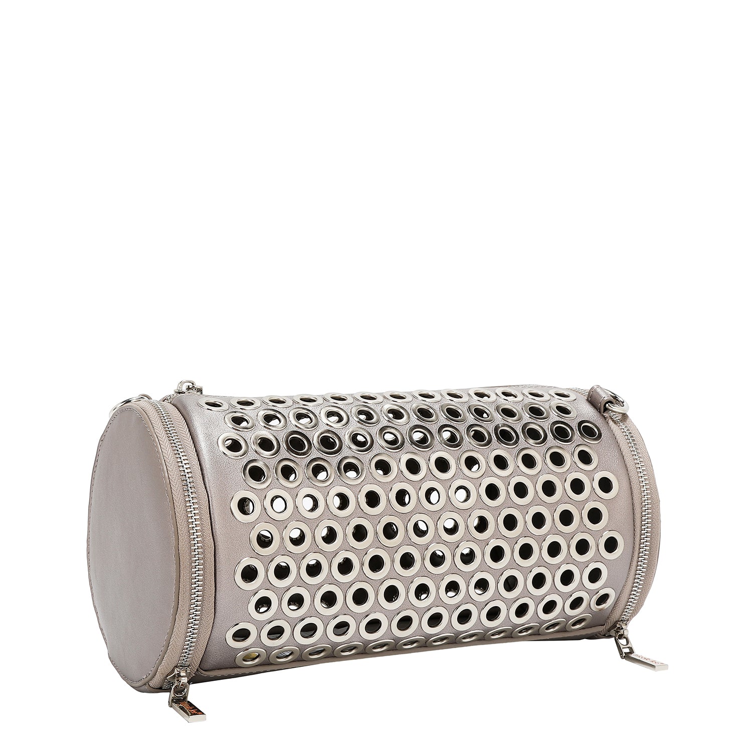 FASSTASCHE MIT ÖSENRAND (SILBER)