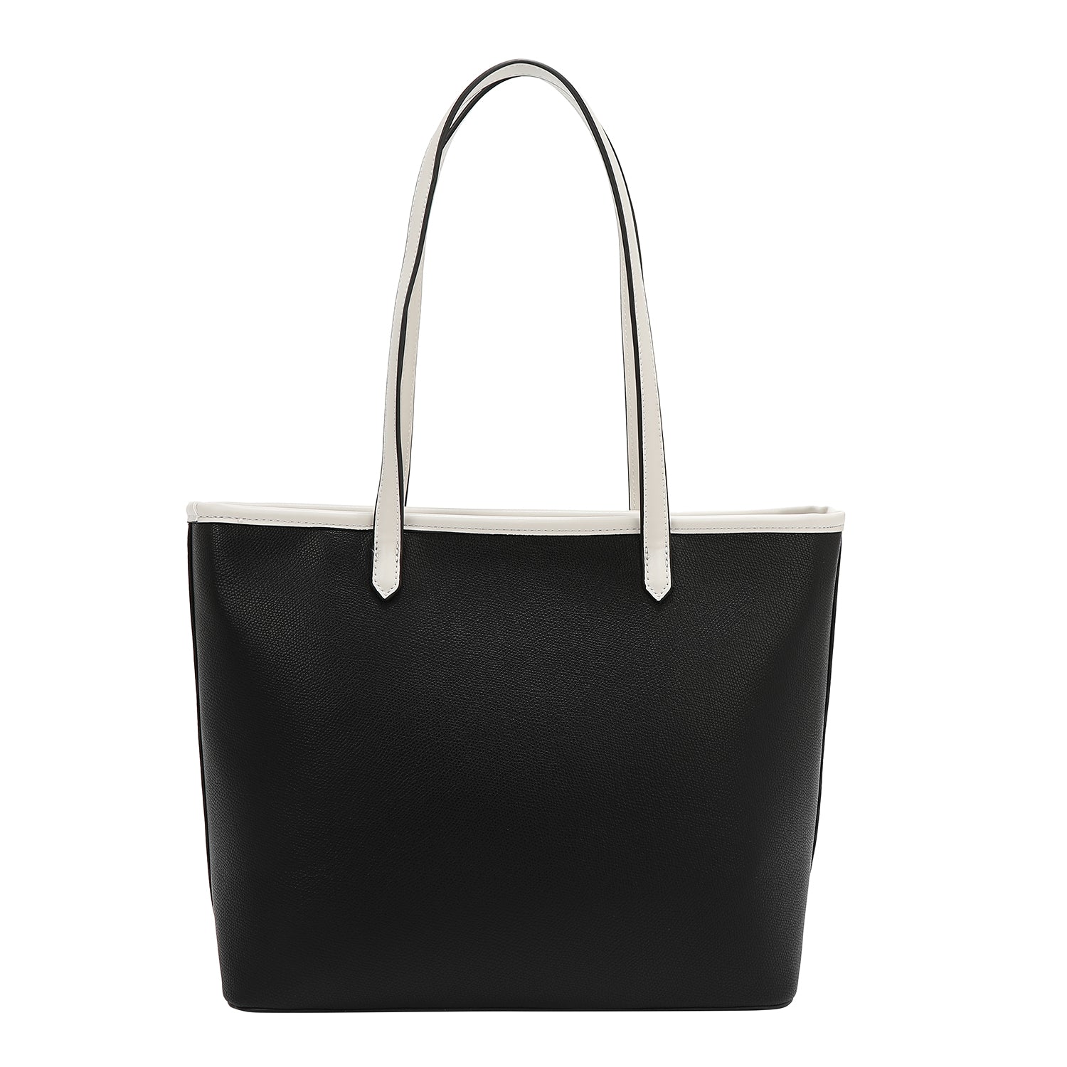 Käuferbeutel mit Taschen- und Farbblöcken (schwarz)