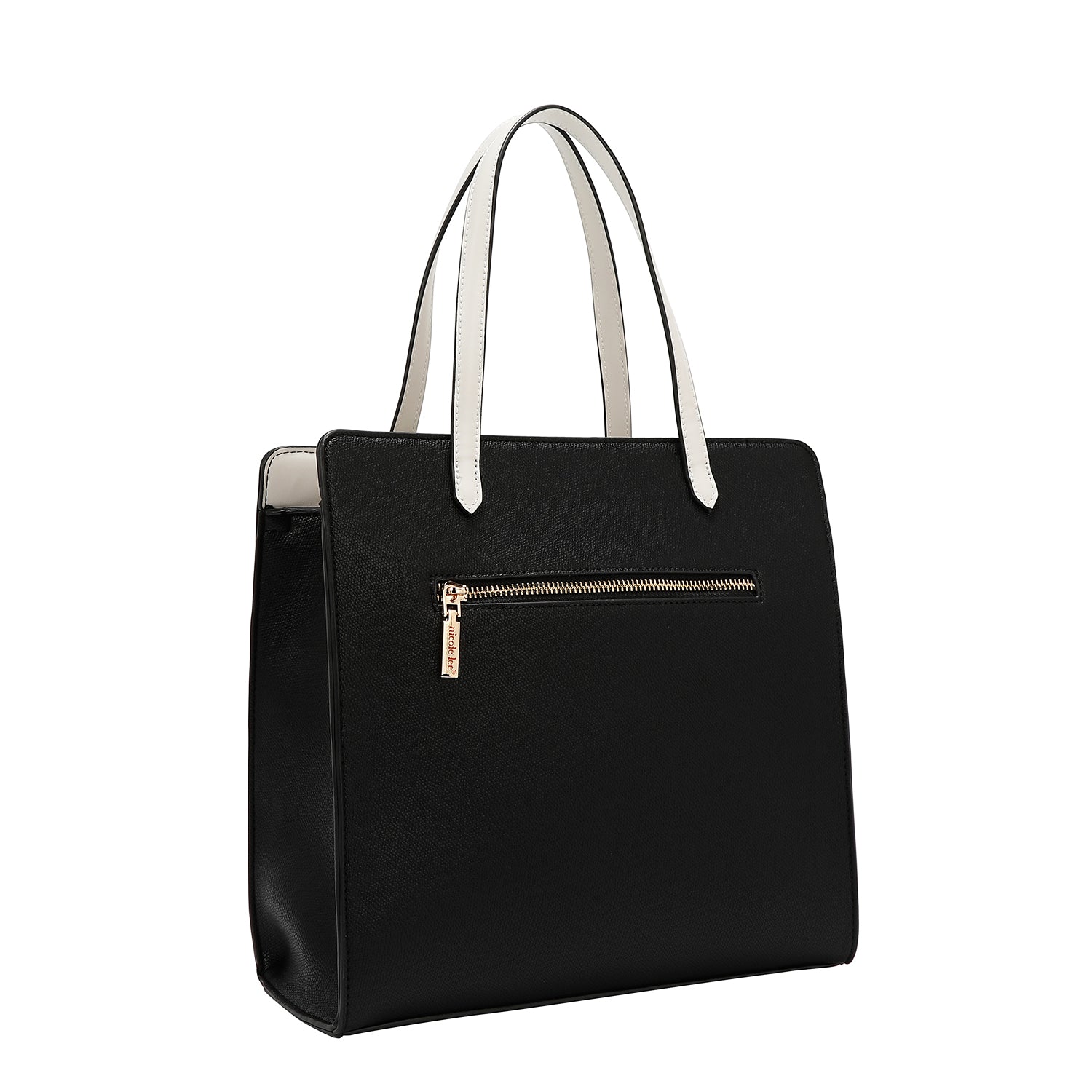 Borsa da tasca con blocchi di colore (nero)