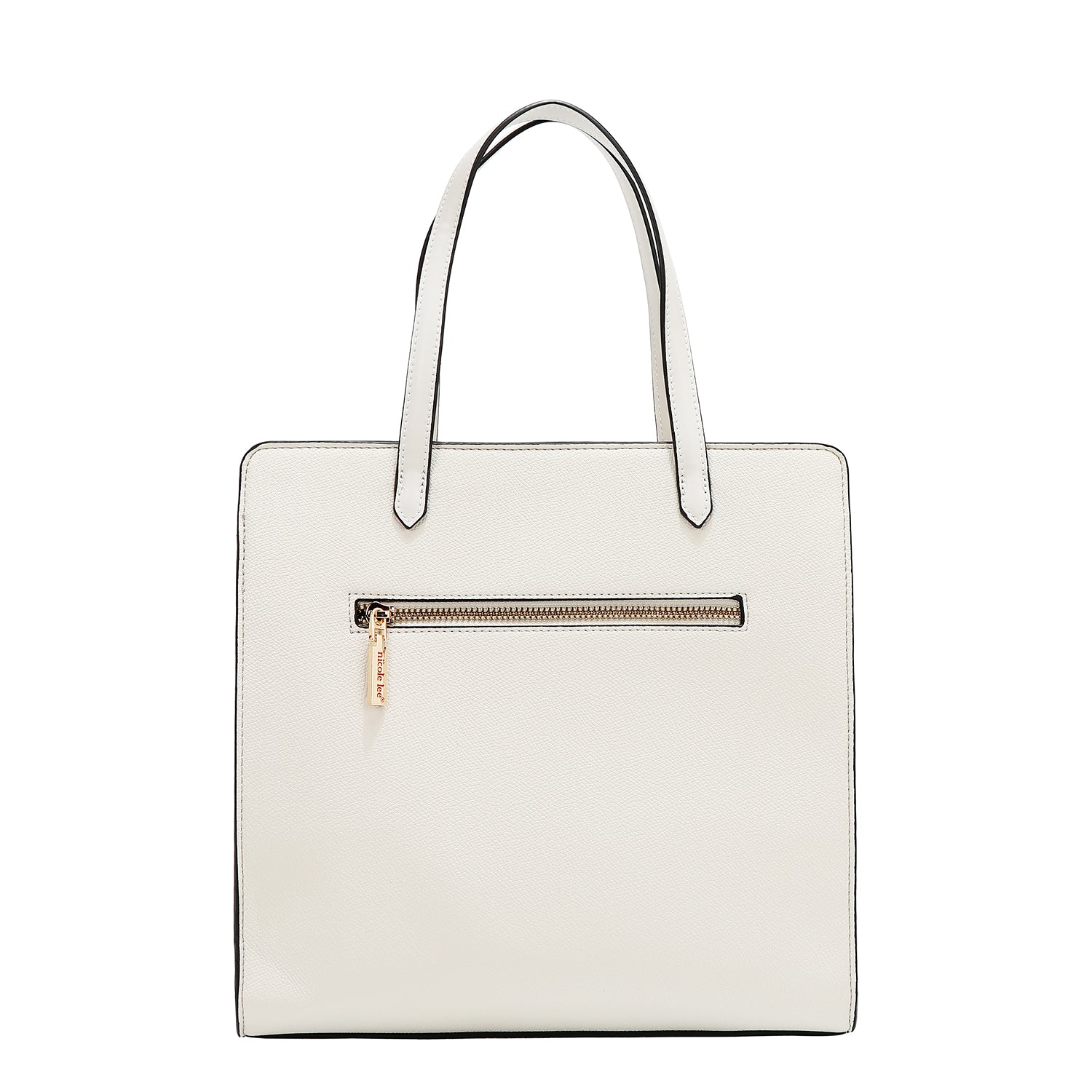 BOLSO DE BOLSILLO CON BLOQUES DE COLOR (BLANCO)