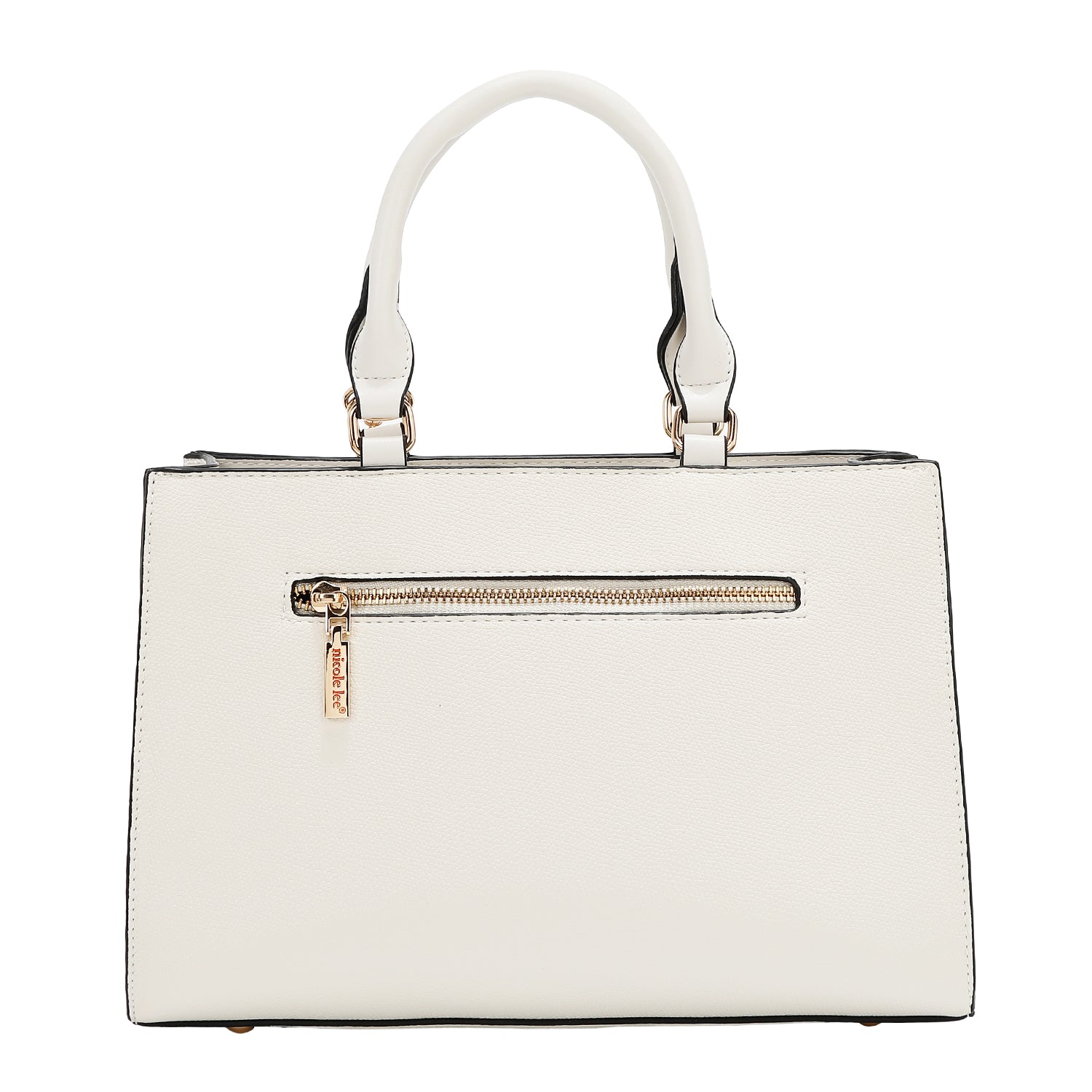 BOLSO DE BOLSILLO CON BLOQUES DE COLOR (BLANCO)