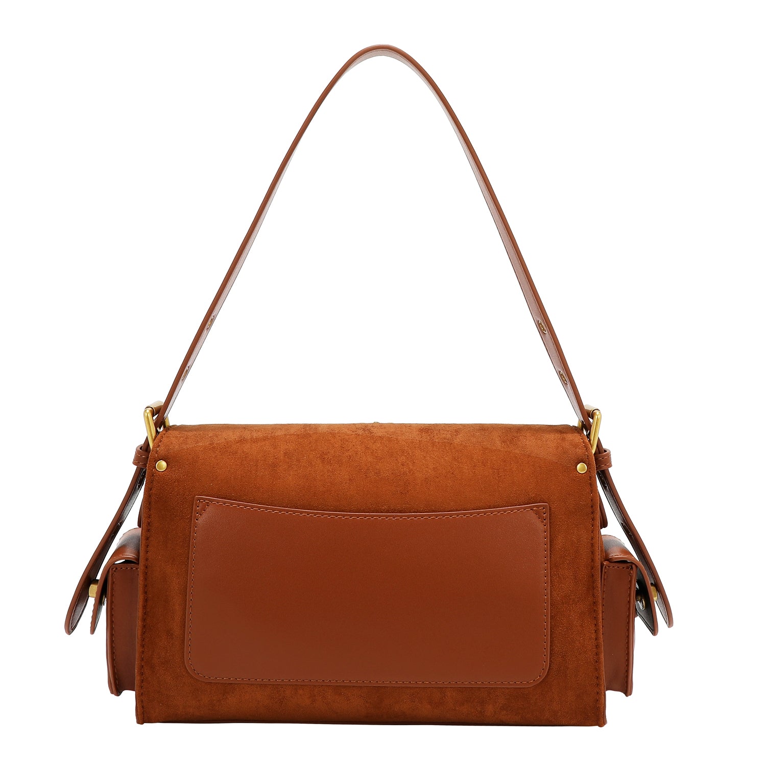 BOLSA COM DESENHO FLORAL (MARROM)