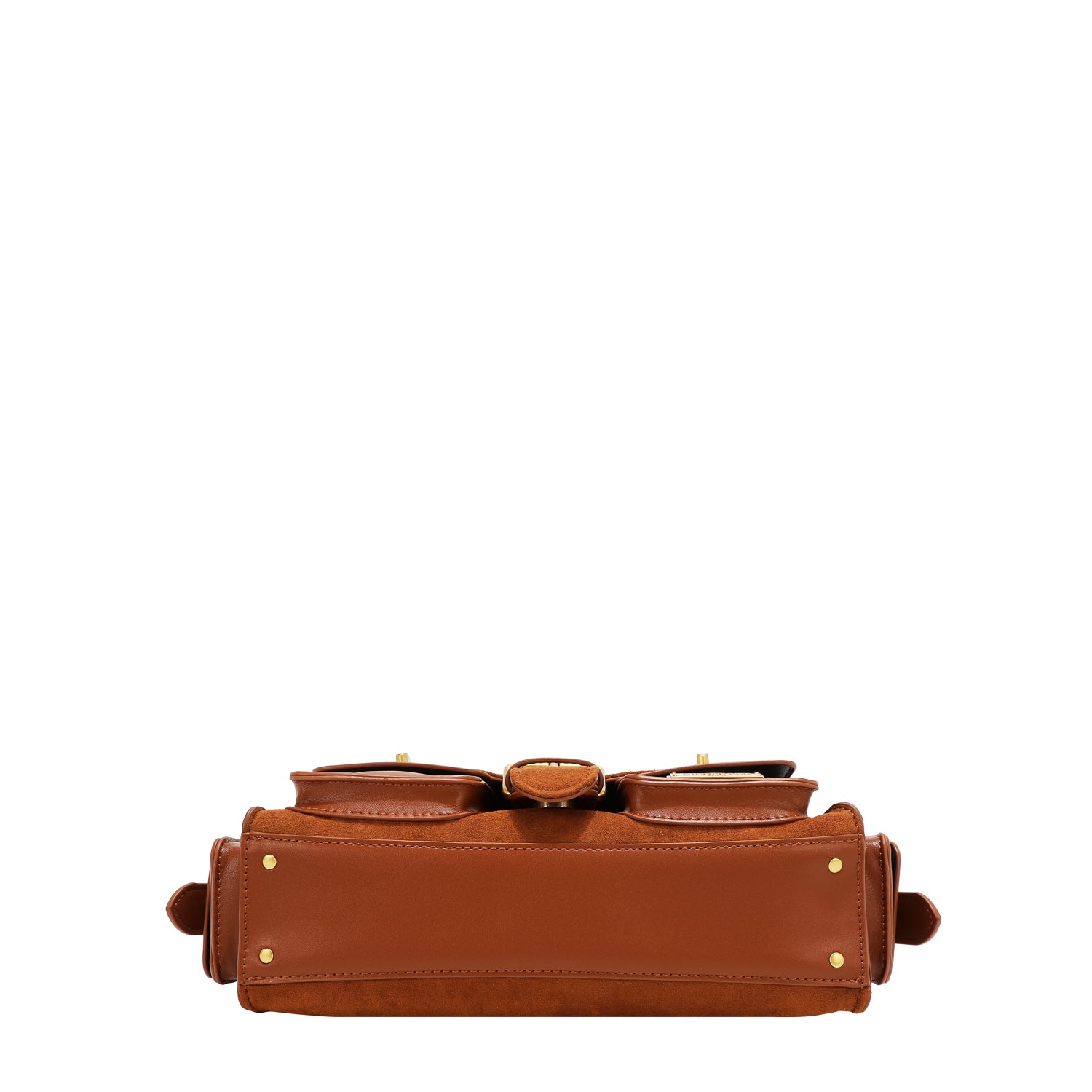 BOLSA COM DESENHO FLORAL (MARROM)