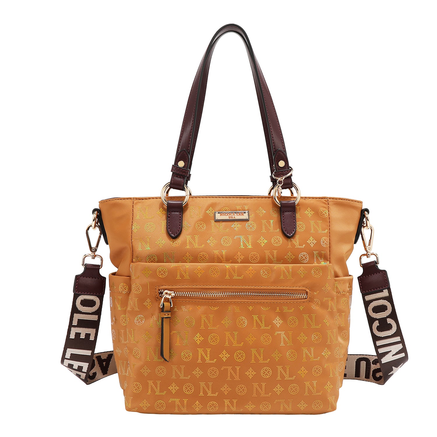 BORSA A MANO MONOGRAMMA (CAMMELLO)