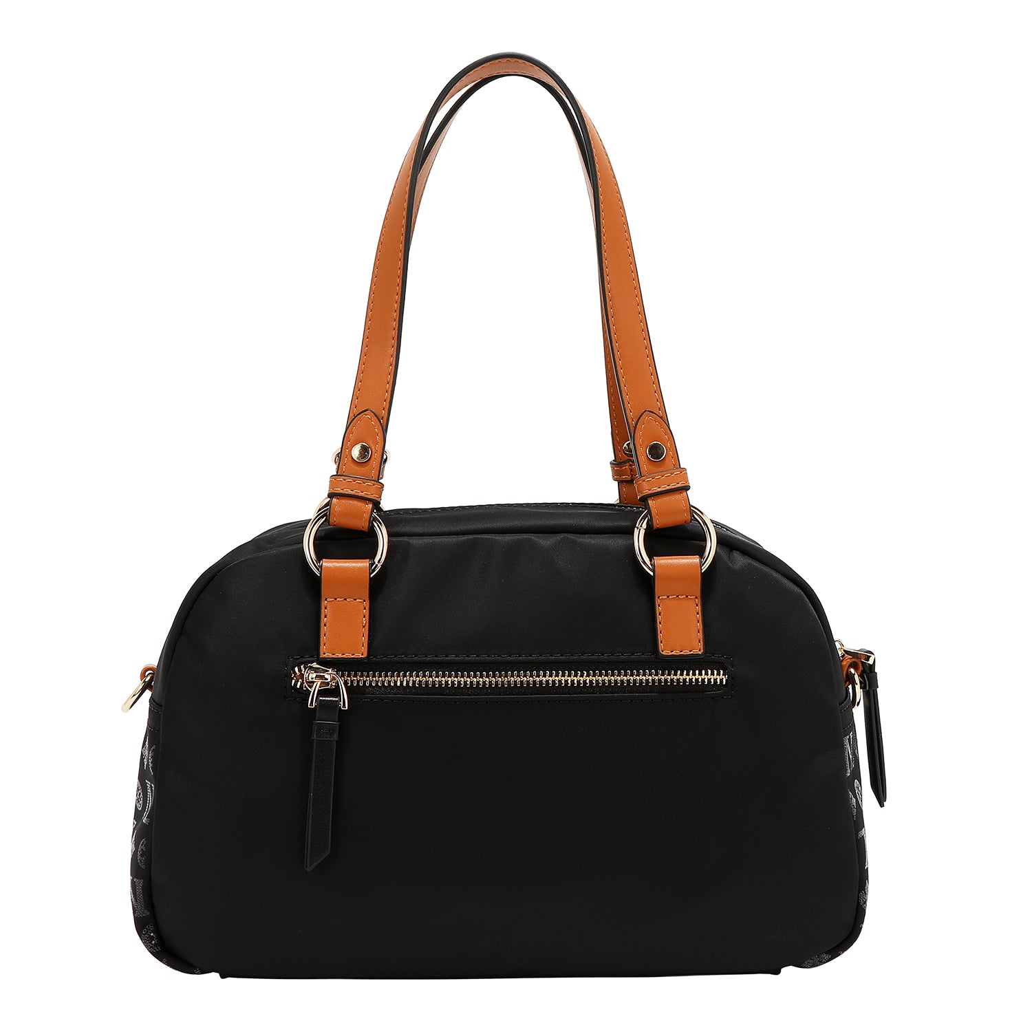 BORSA BOSTON CON LOGO MONOGRAMMA (NERO)