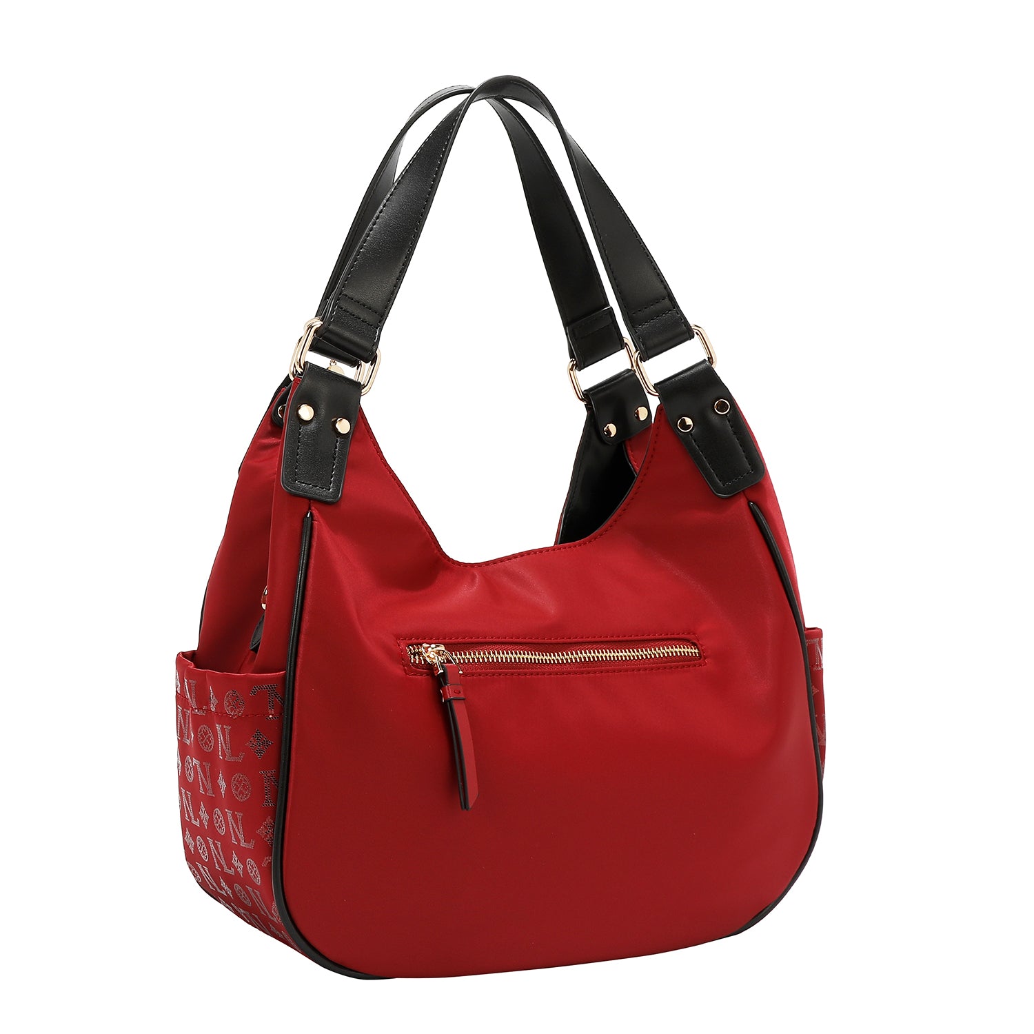 UMHÄNGETASCHE MIT MONOGRAMM-LOGO (ROT)