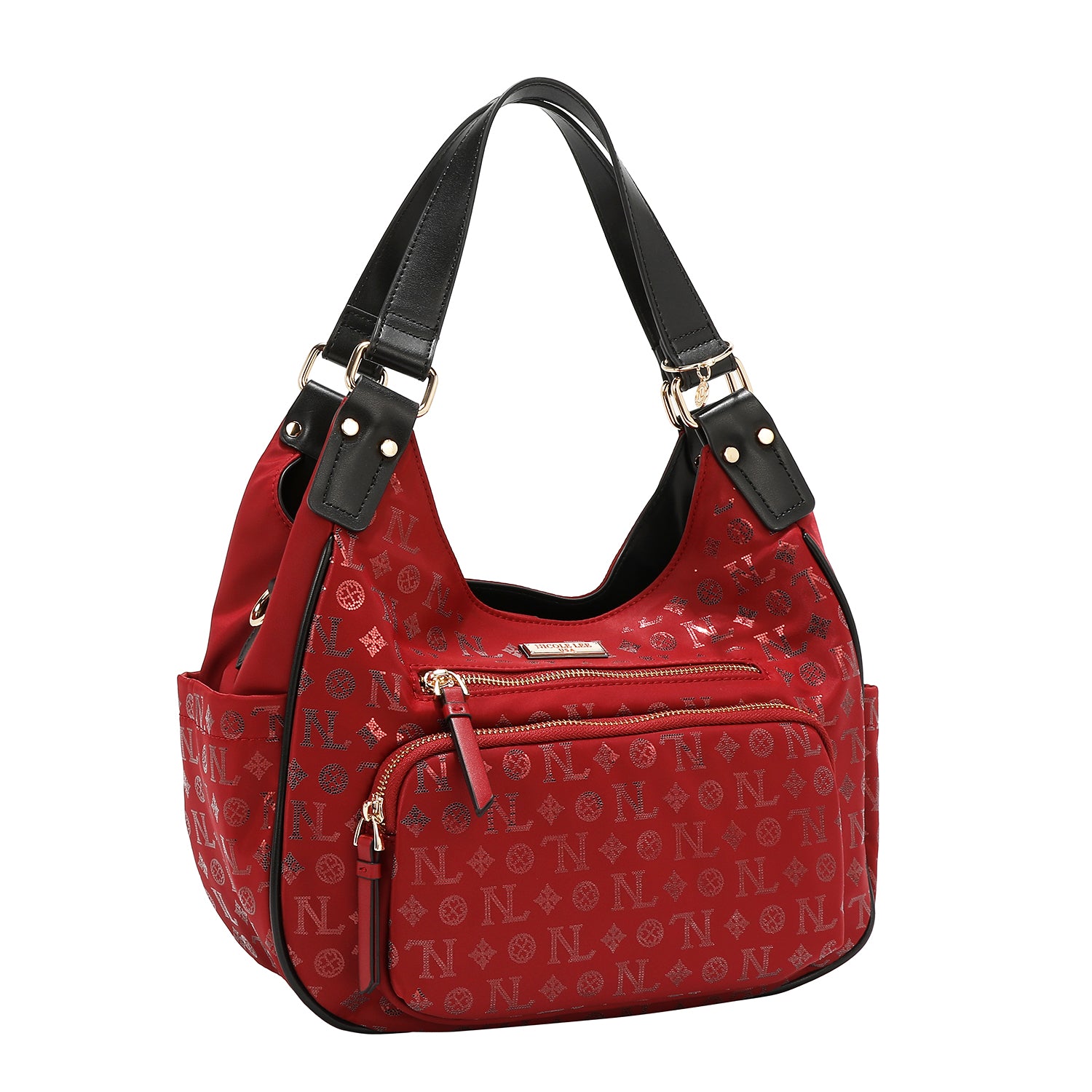 UMHÄNGETASCHE MIT MONOGRAMM-LOGO (ROT)