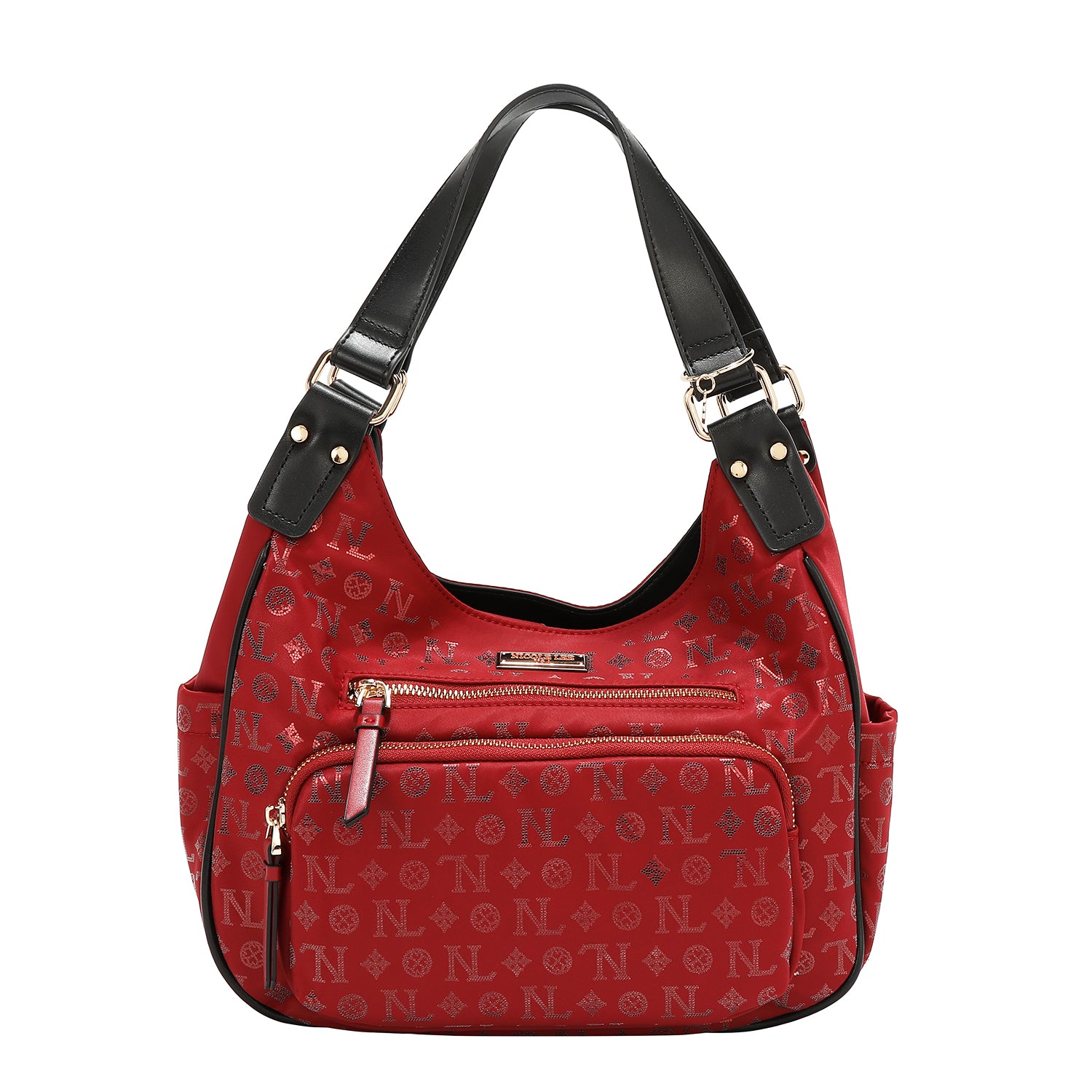 UMHÄNGETASCHE MIT MONOGRAMM-LOGO (ROT)