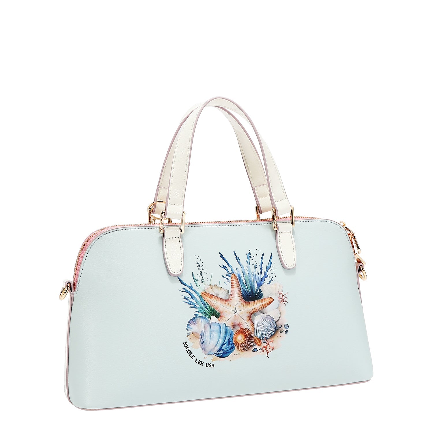 BORSA A MANO NICOLE OCEAN DOME (BLU)