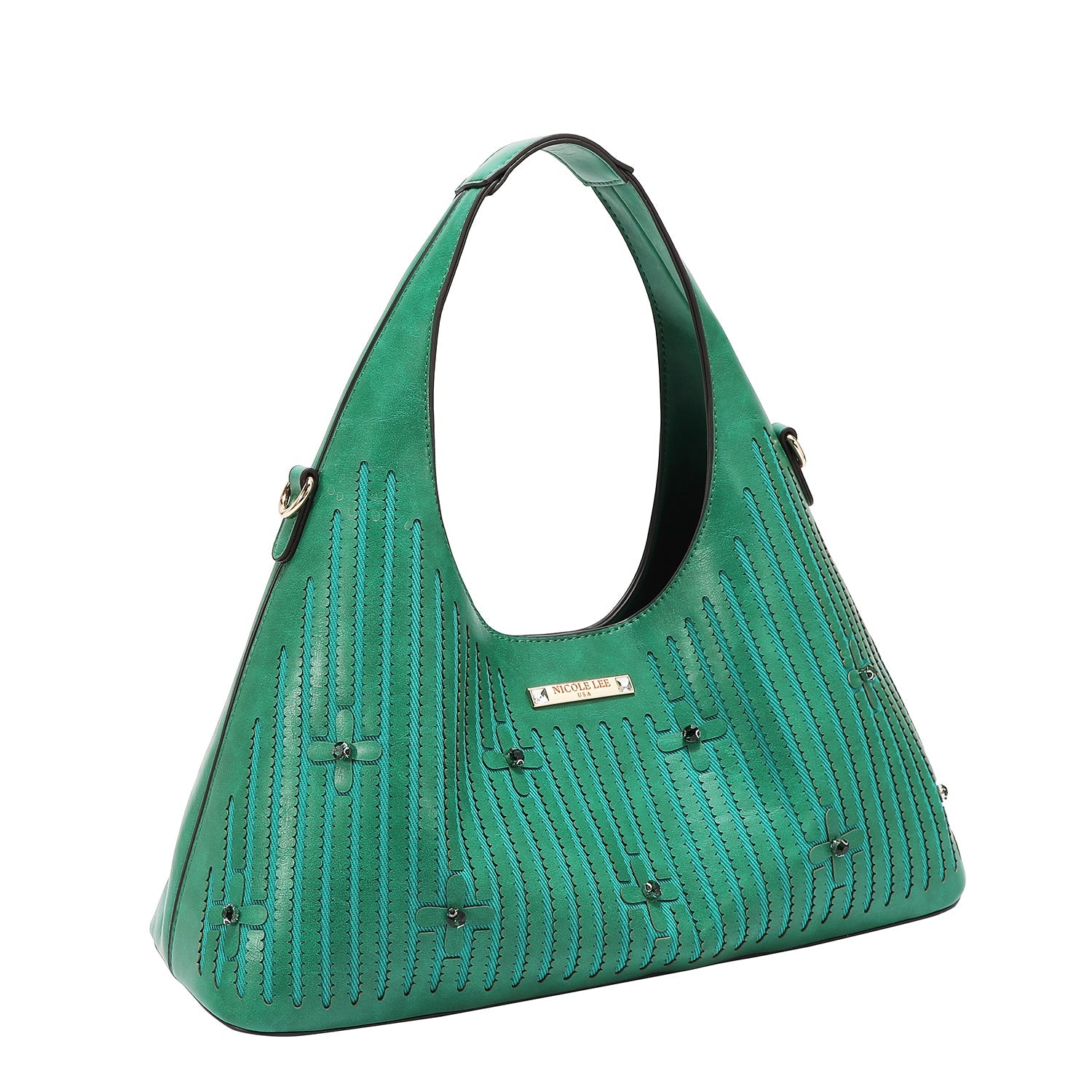 HANDTASCHE MIT STICH (GRÜN)