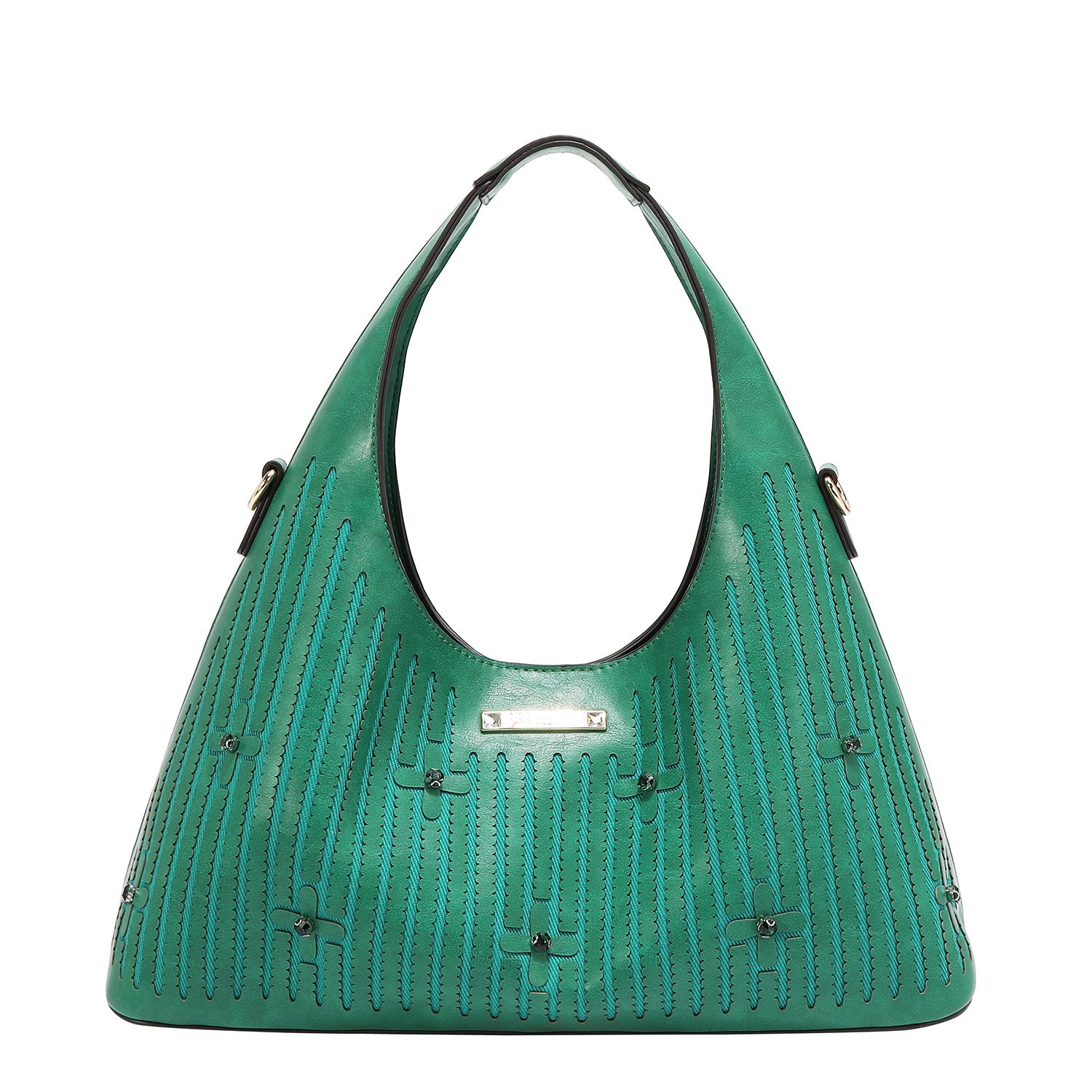 HANDTASCHE MIT STICH (GRÜN)
