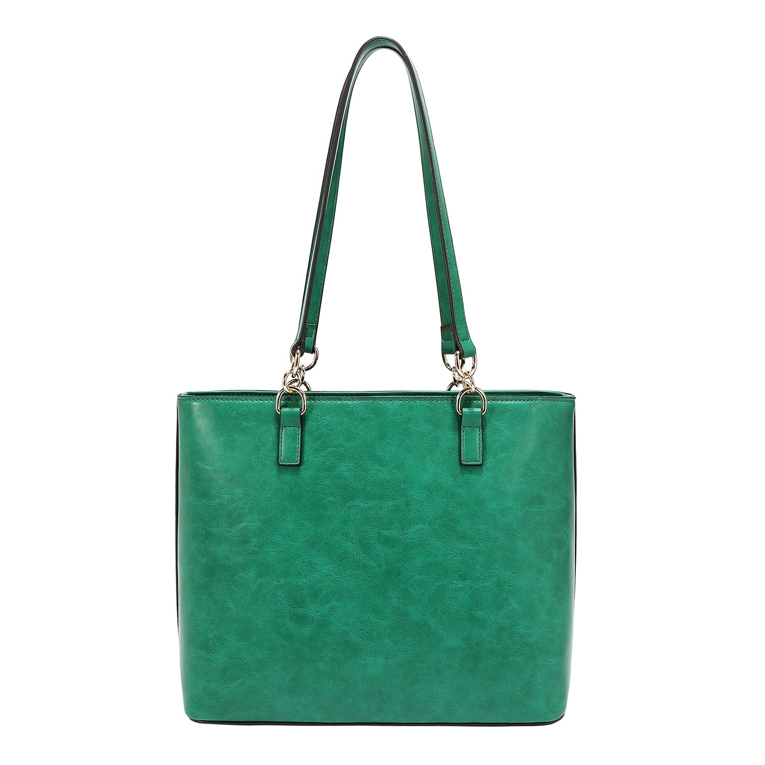 TOTE BAG WITH STITCHING (GREEN)