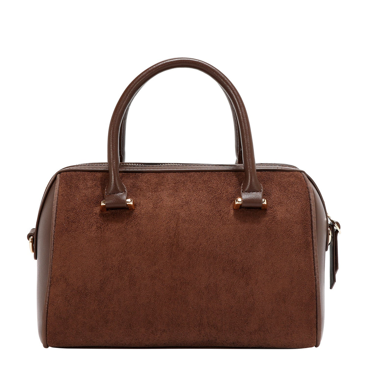 BOLSO BOSTON GLAM CON TACHUELAS (MARRON)