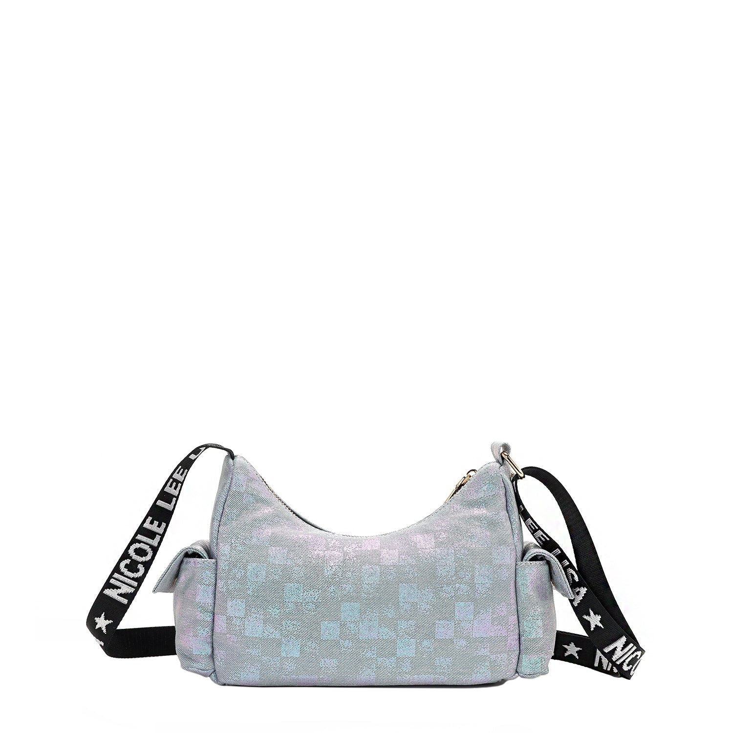 BOLSO DE HOMBRO CON CUADROS DE DENIM (LADIES NIGHT OUT)