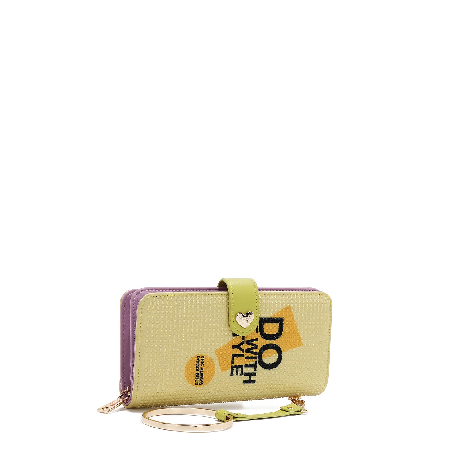 CARTERA PLEGABLE CON LA FIRMA DE NL CON CORREA (NAIL POLISH)
