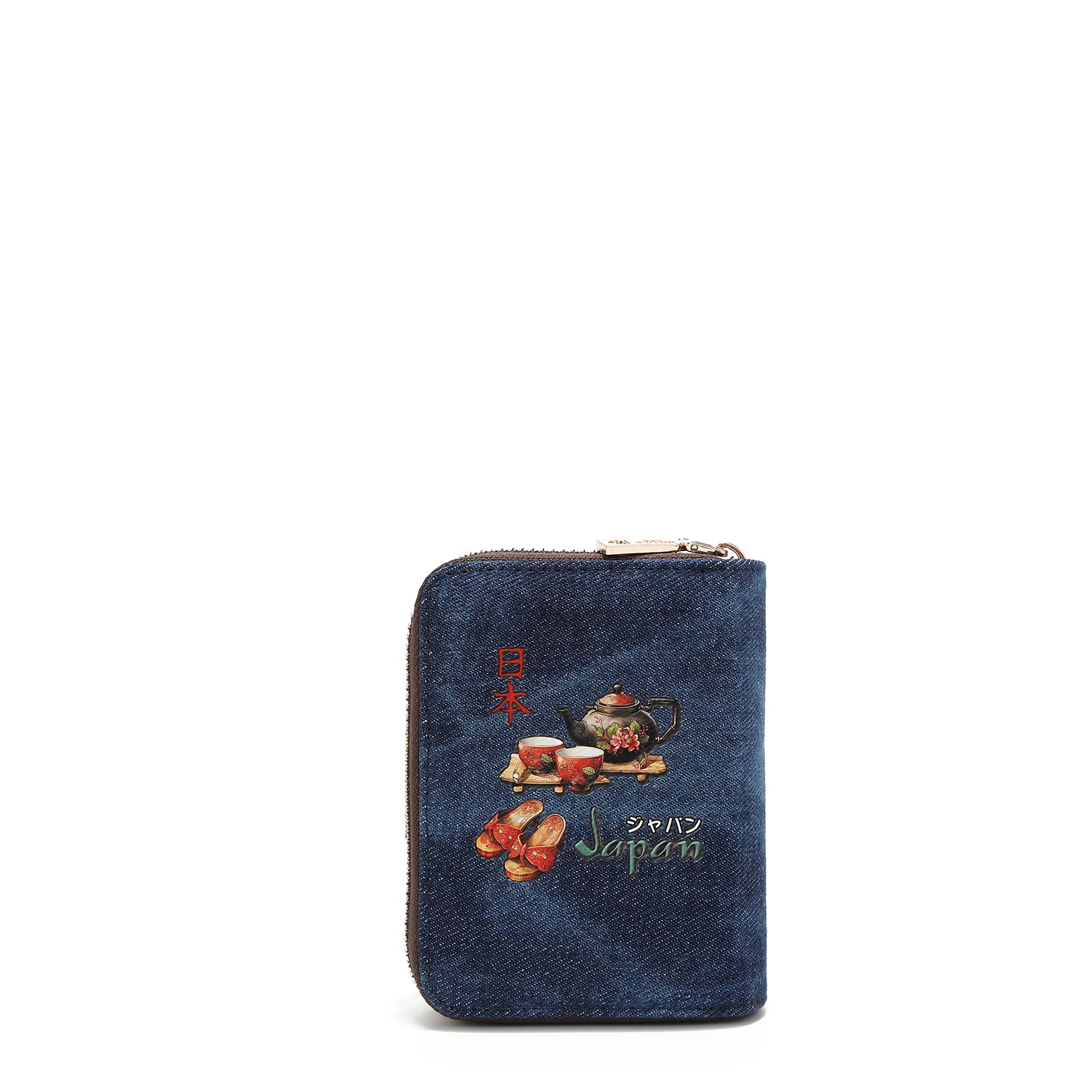 CARTERA PLEGABLE CORAZON DE DENIM (AKIKO LA BELLEZA)