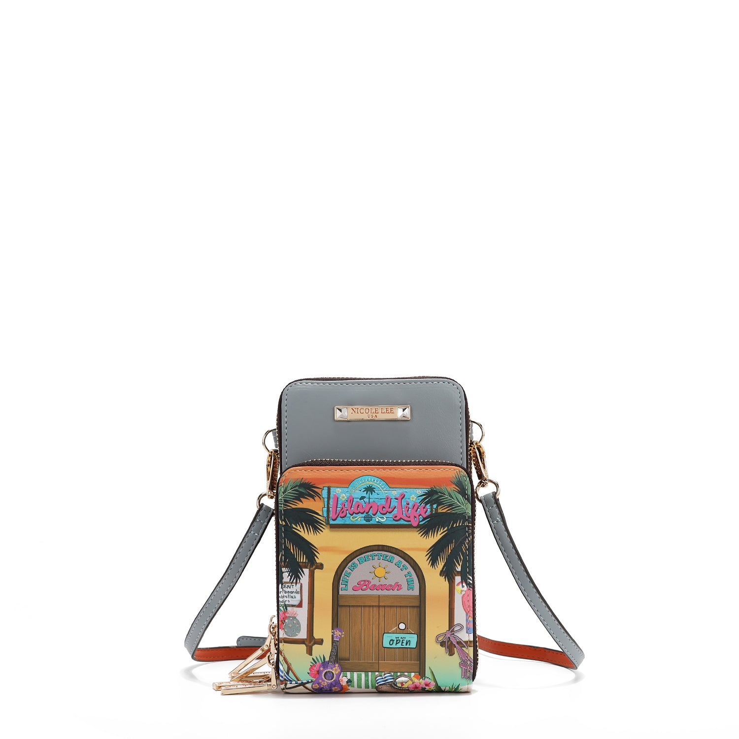 MULTIFUNKTIONALE MOBILE SCHULTERTASCHE (<tc>SUN & SAND</tc>)