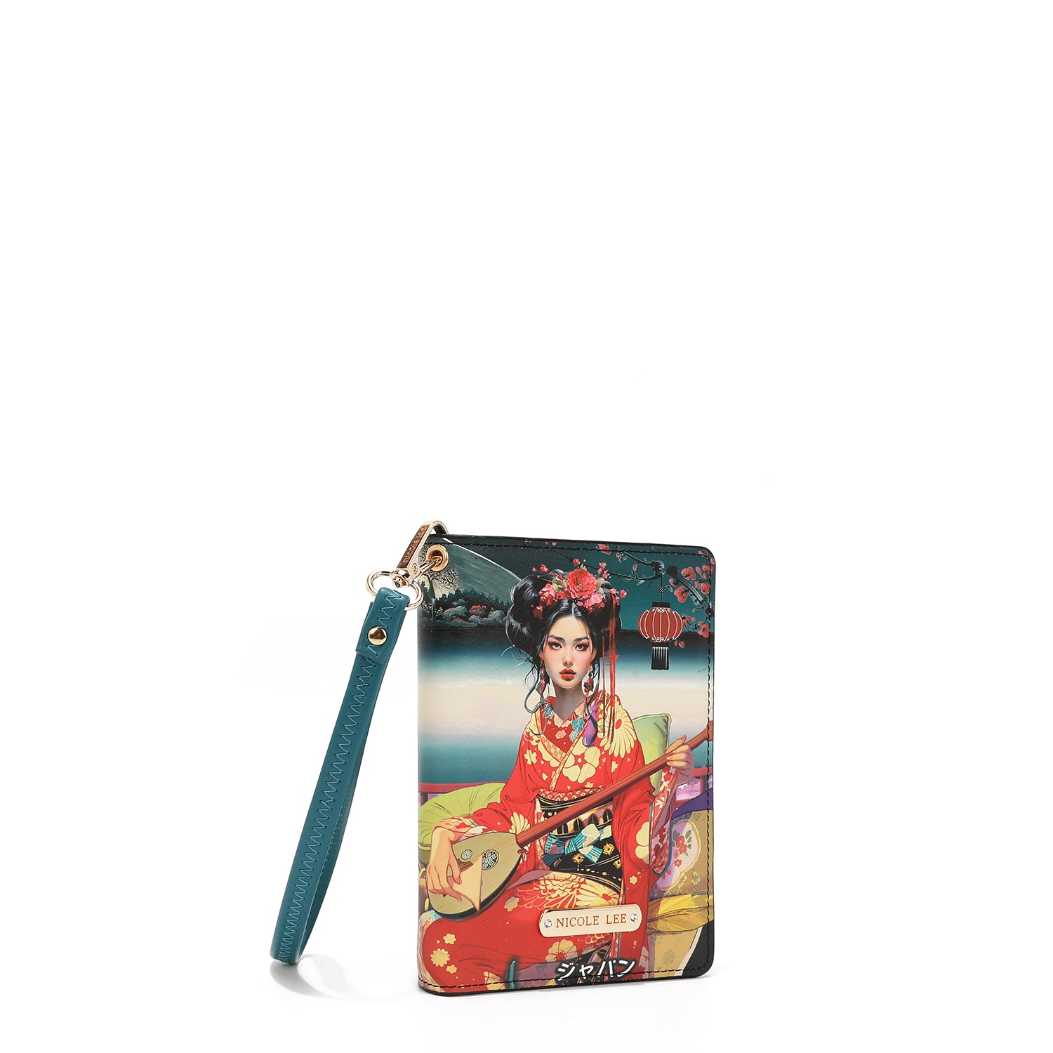 CARTERA PASAPORTE CON CORREA (AKIKO LA BELLEZA)