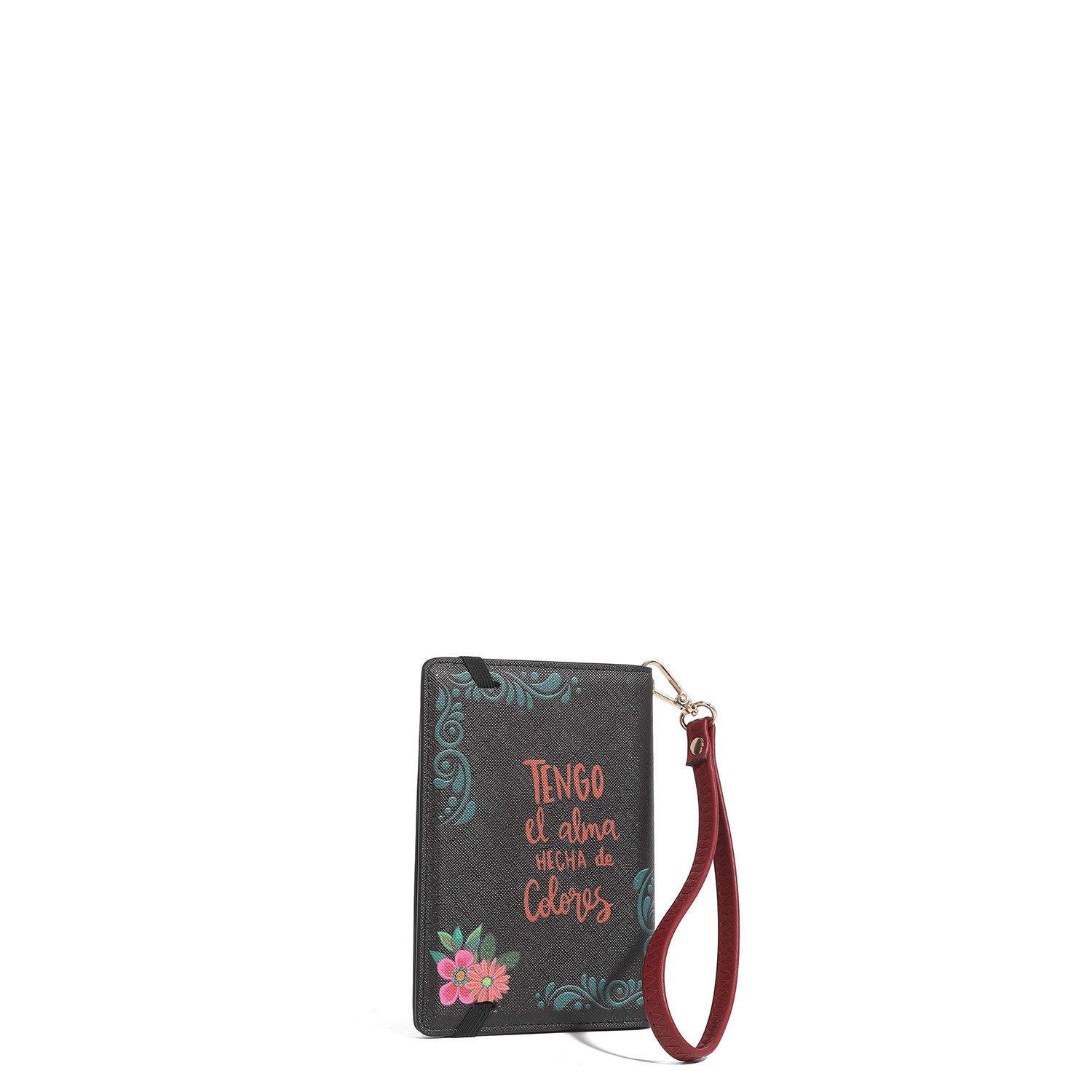 CARTEIRA PARA PASSAPORTE COM PULSEIRA <tc>ALMA DE COLORES</tc>