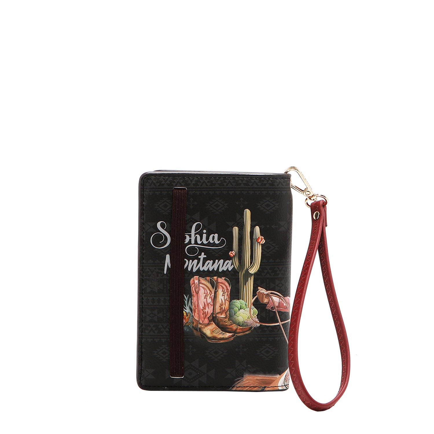 PORTEFEUILLE POUR PASSEPORT AVEC SANGLE (<tc>SOFIA MONTANA</tc>)