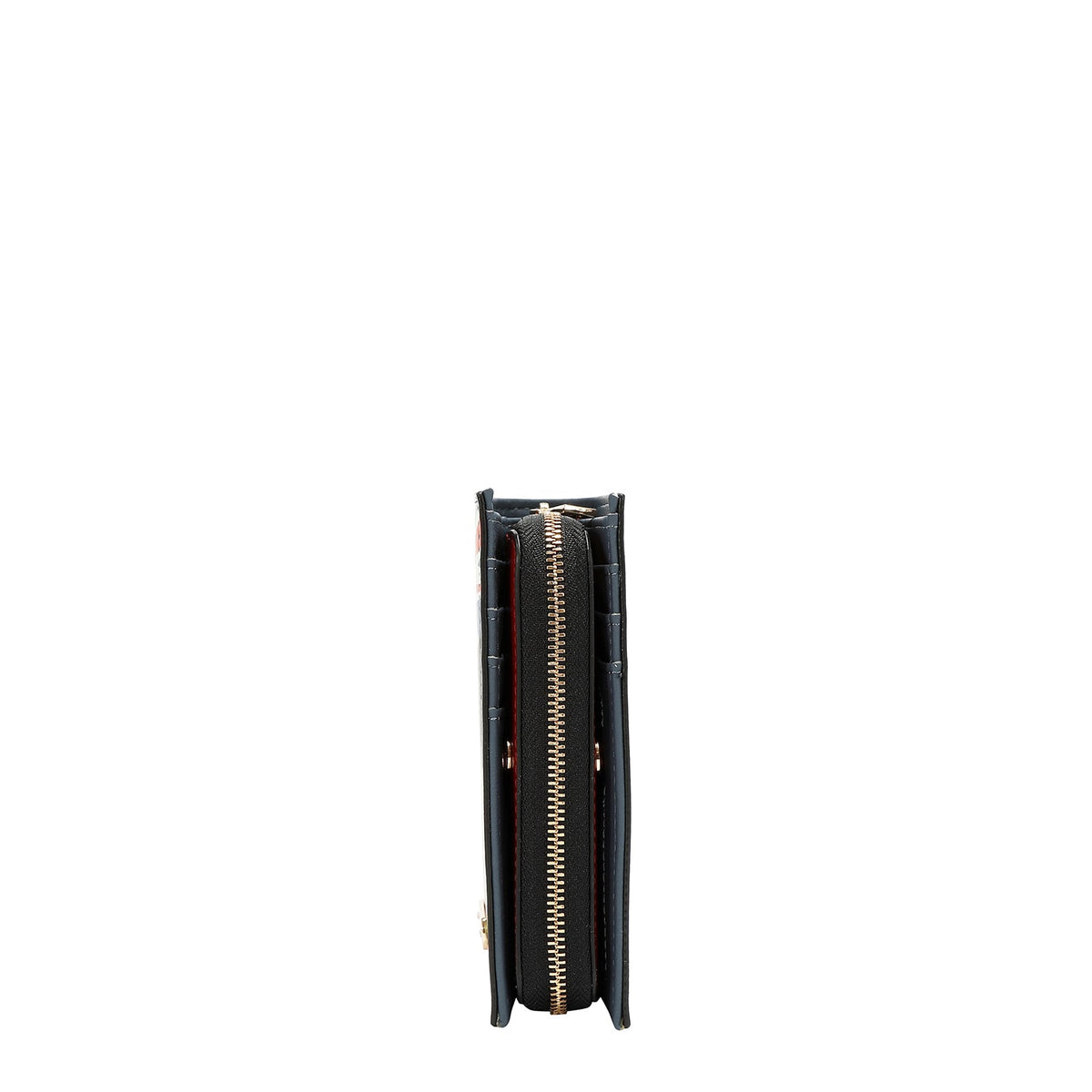 CARTERA PLEGABLE CON CREMALLERA CENTRAL (LONDON EYE-NEGRO)