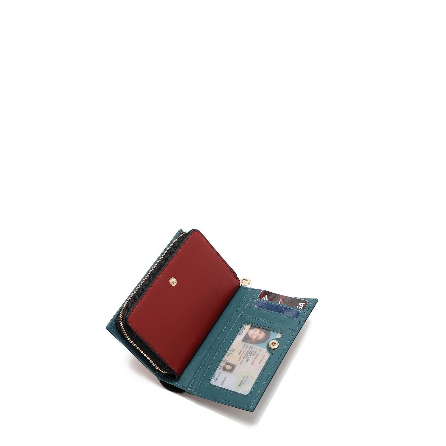 FOLDABLE WALLET WITH CENTRAL ZIP (<tc>DREAM COMES TRUE</tc>)
