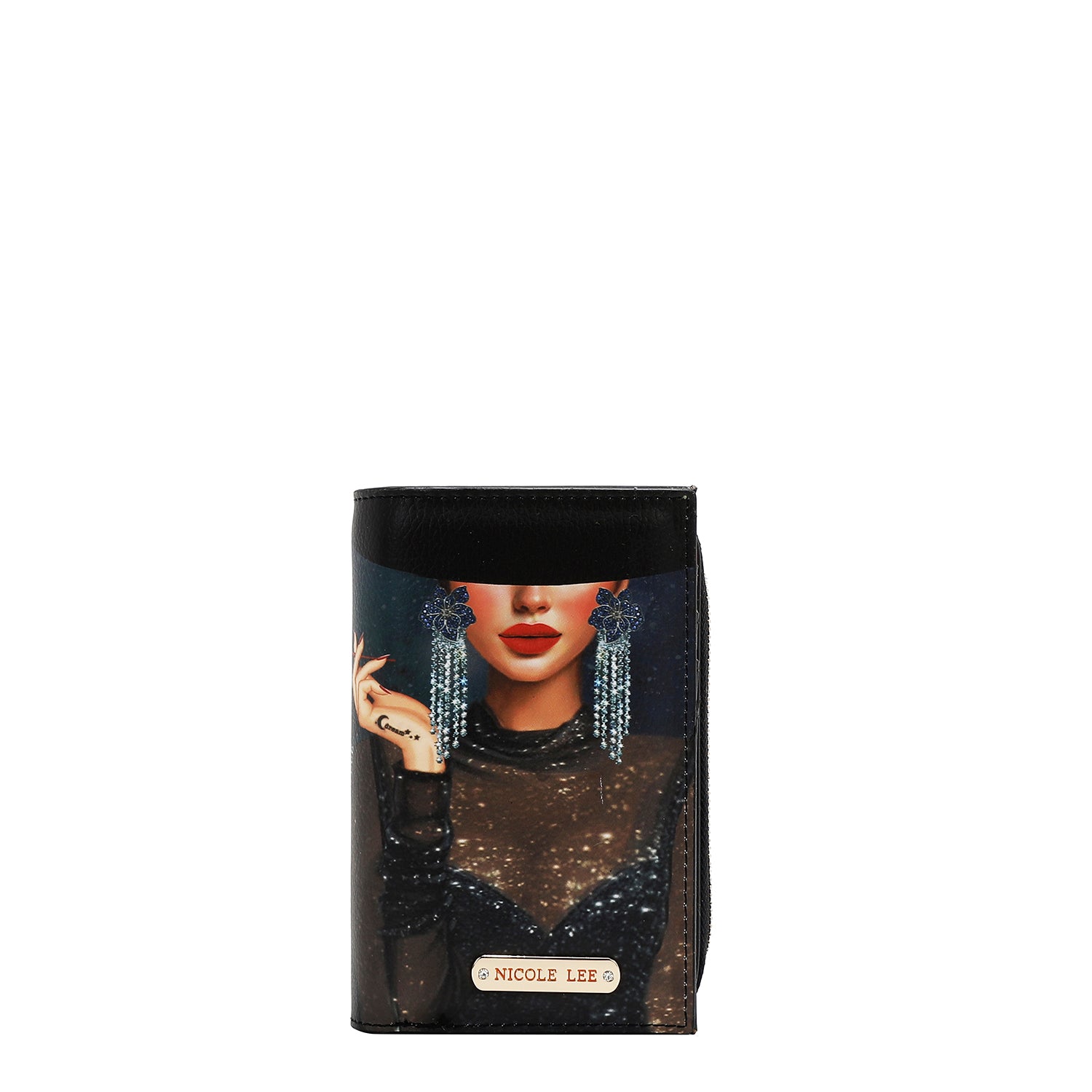 PORTAFOGLIO PIEGHEVOLE CON ZIP CENTRALE (<tc>SAMANTHA LA BELLEZA</tc>)