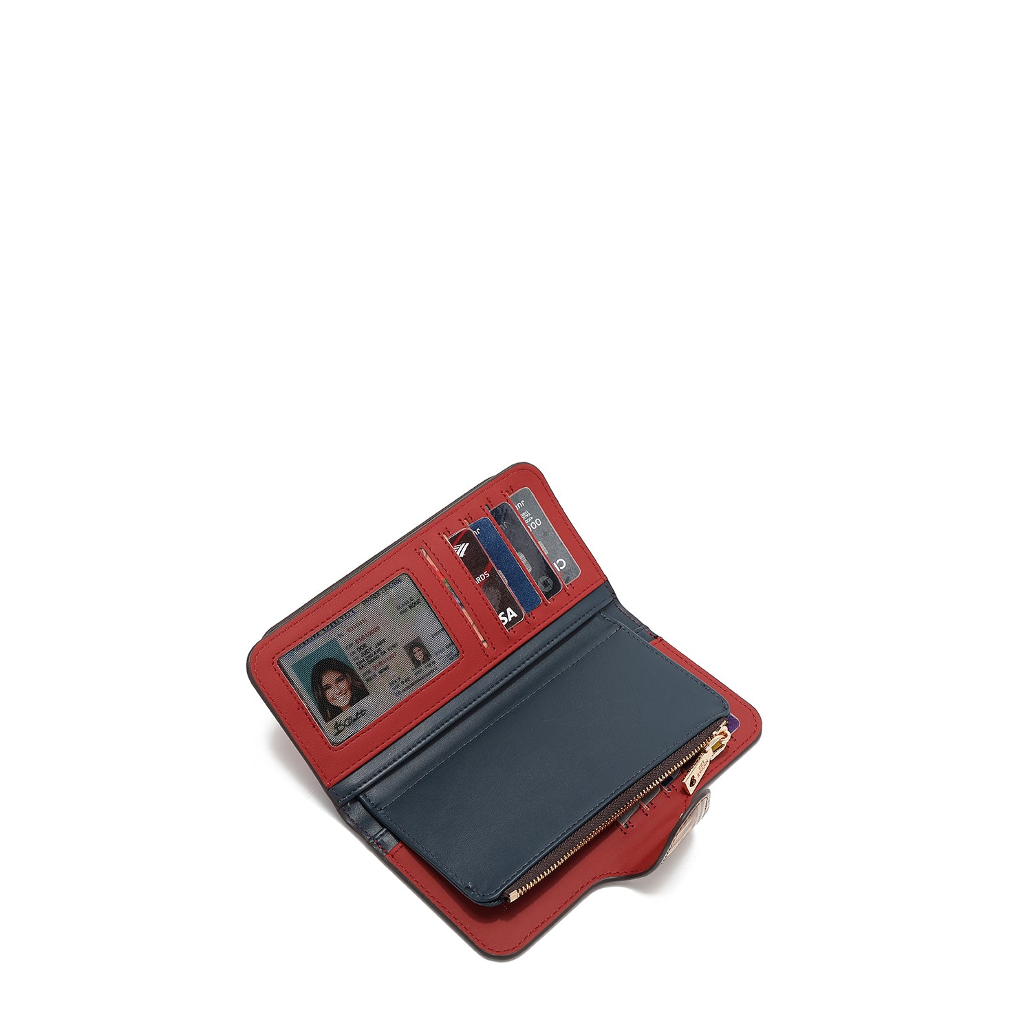 CARTERA PLEGABLE EN CAPAS (VIOLET BLOSSOM)